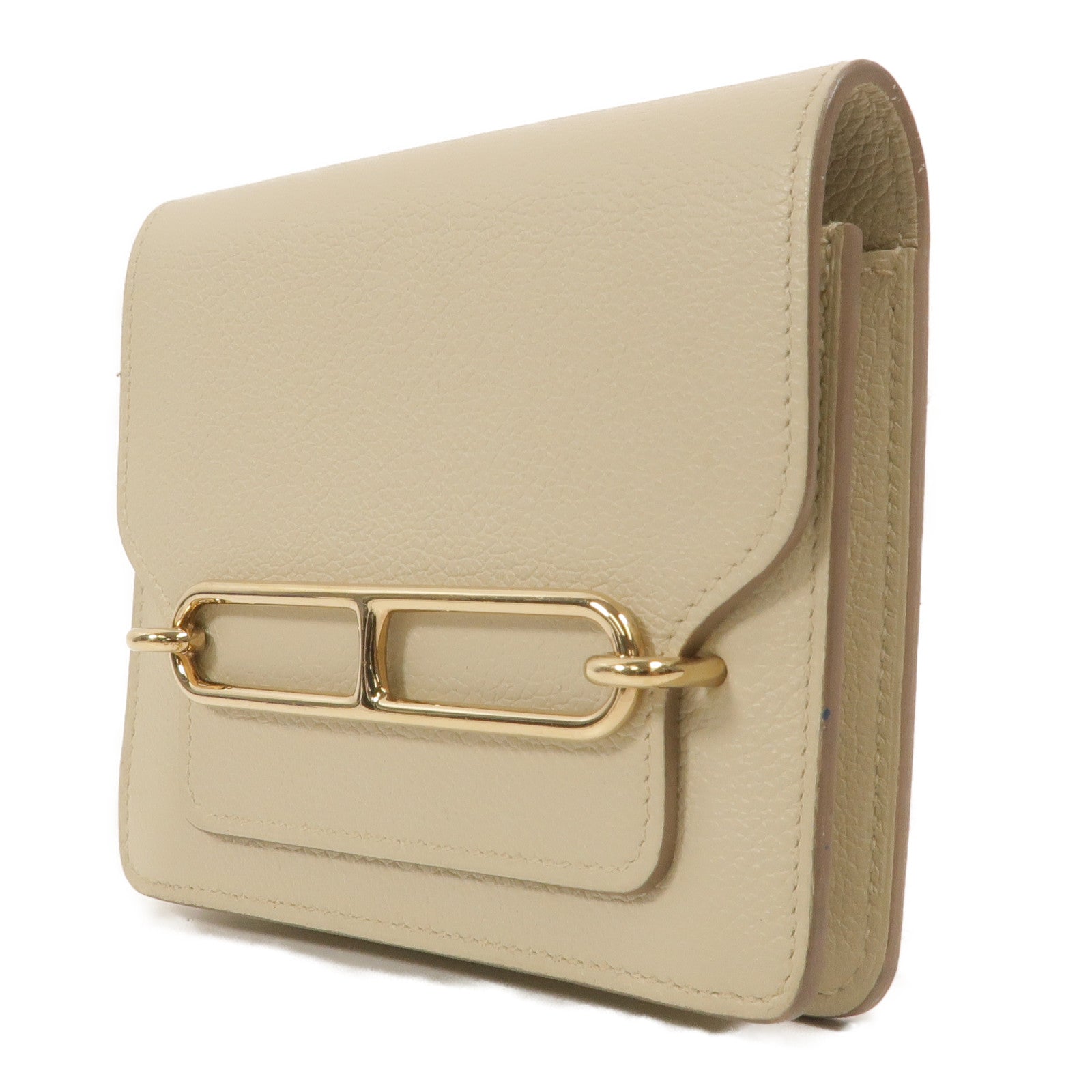 HERMES Evercolor皮革Roulis Slim手拿包Beton