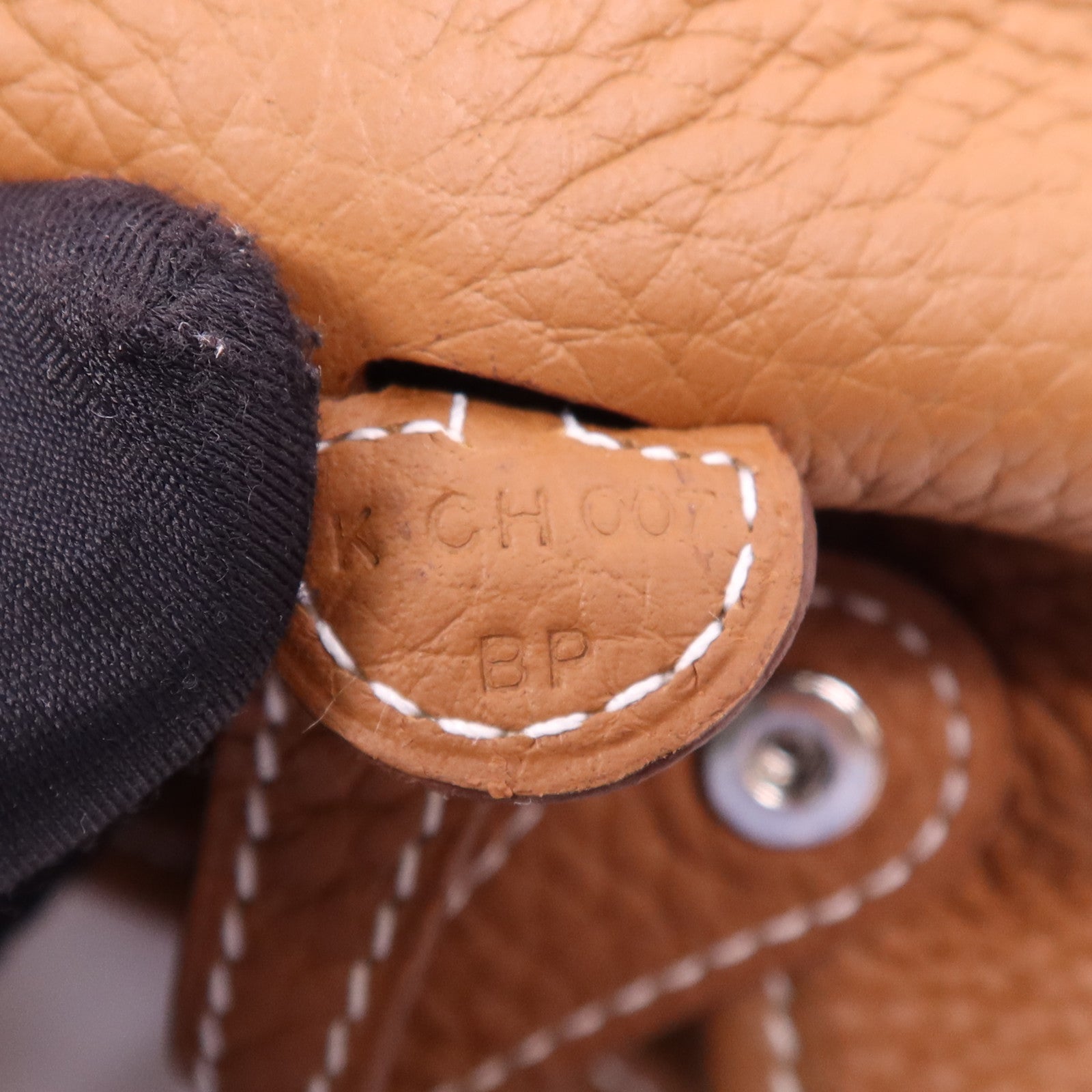 HERMES Clemence皮革Evelyne TPM銀扣肩背袋Gold