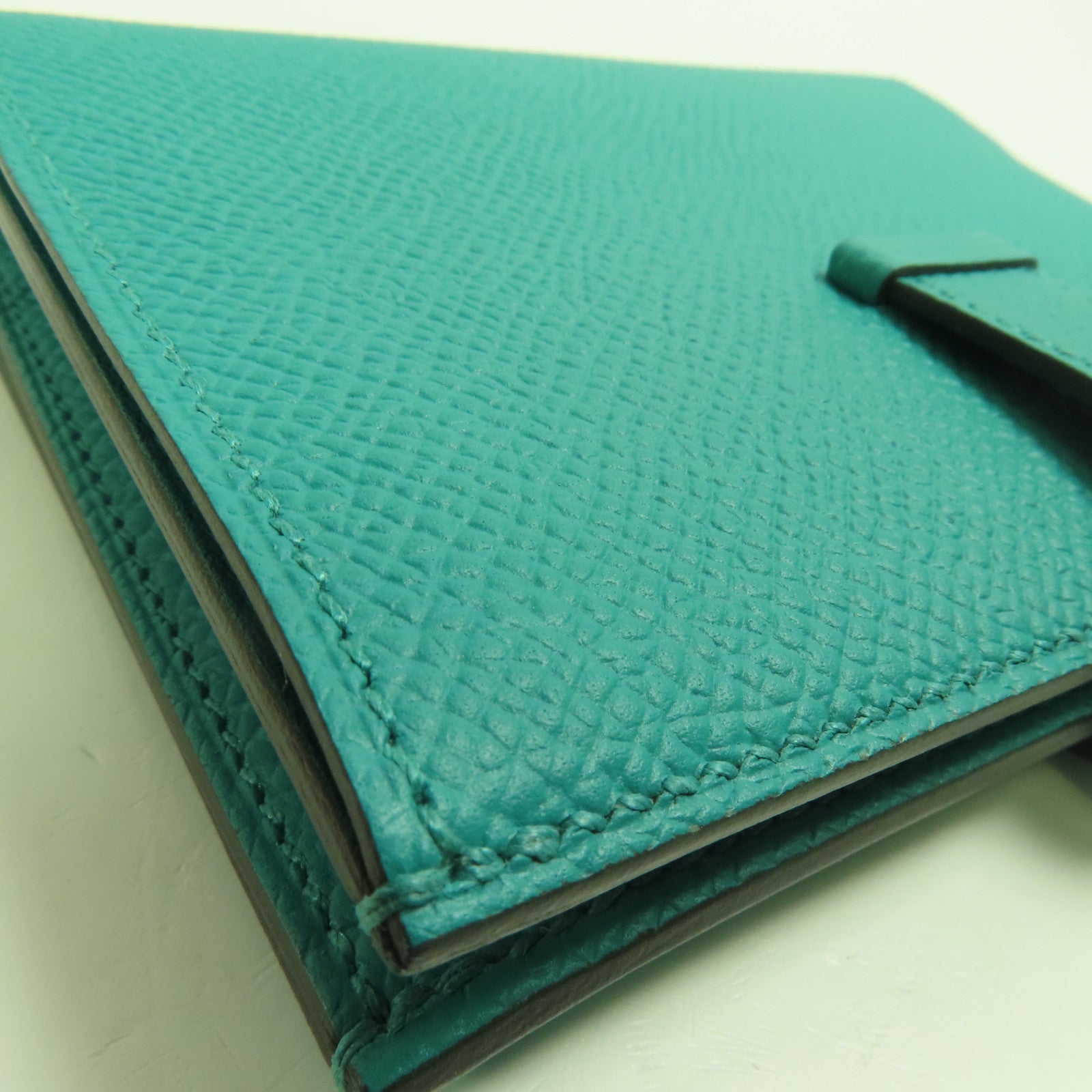 HERMES Epsom皮革Bearn Wallet金扣錢包