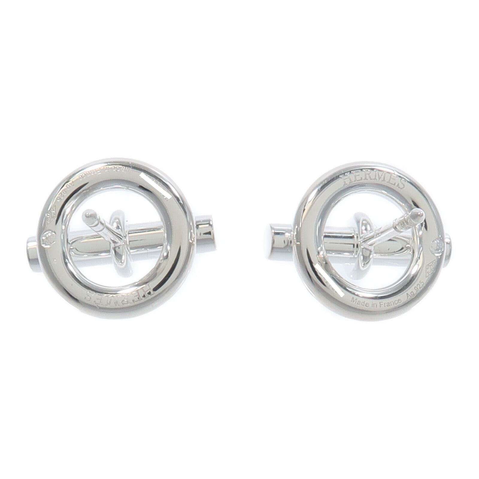 HERMES 925純銀Mini Chaine D'Ancre Earrings MM耳環