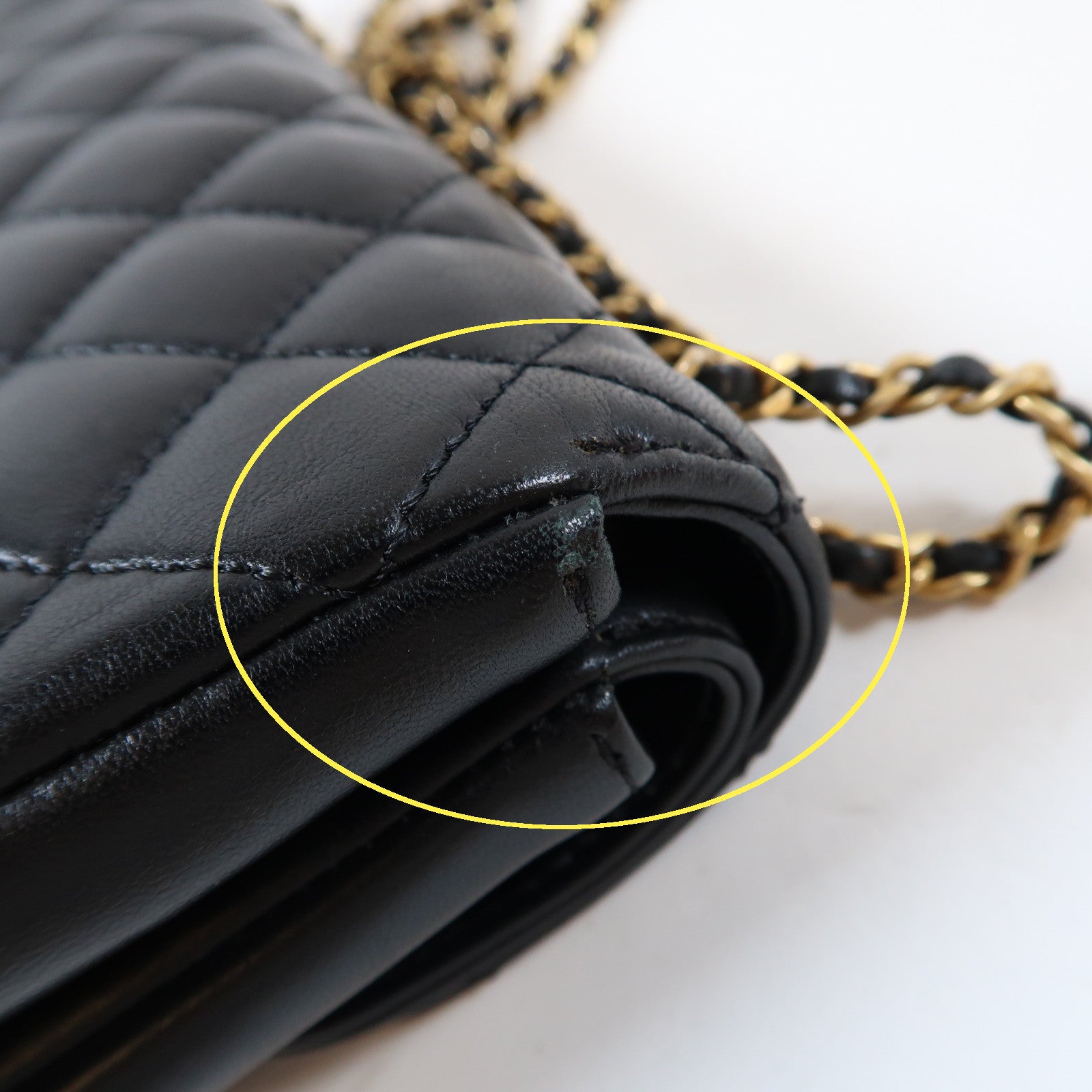 CHANEL 菱格羊皮皮革Double Flap Bag金扣鏈帶肩背袋黑色