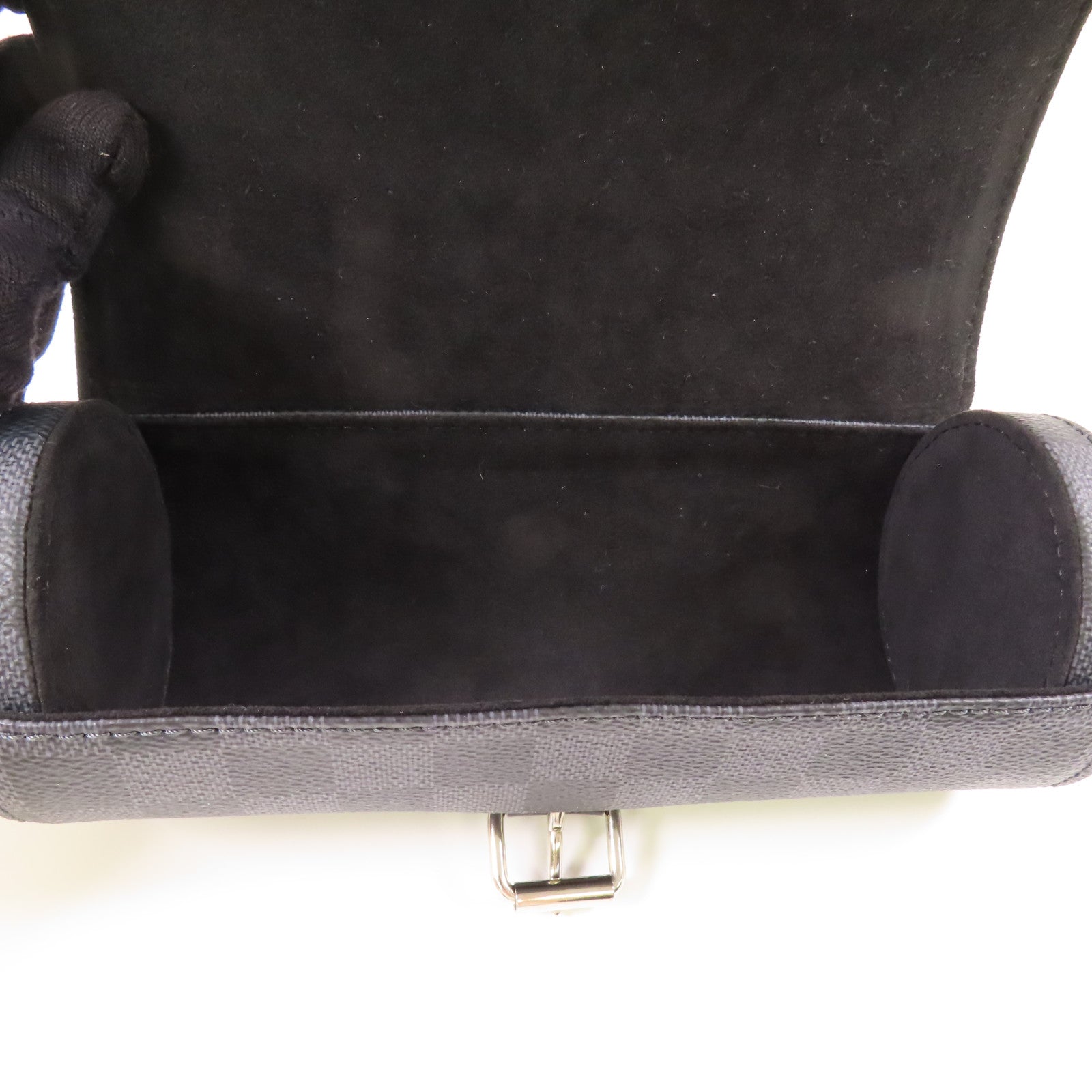 LOUIS VUITTON LV SHW Watch Case N41137 Damier Graphite Black