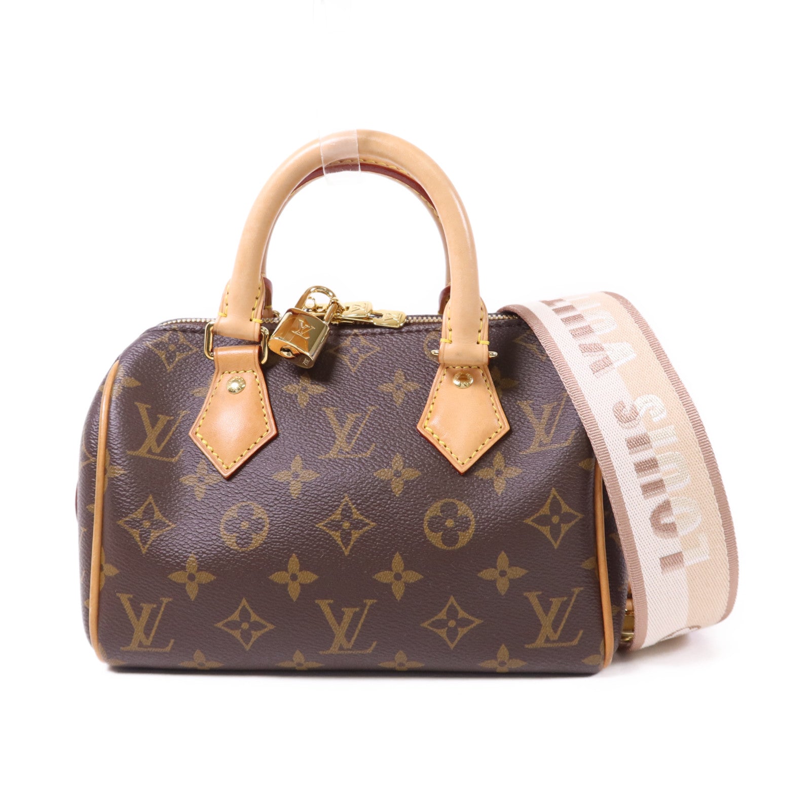 LOUIS VUITTON Monogram Speedy Bandouliere 20金扣手挽肩背兩用袋