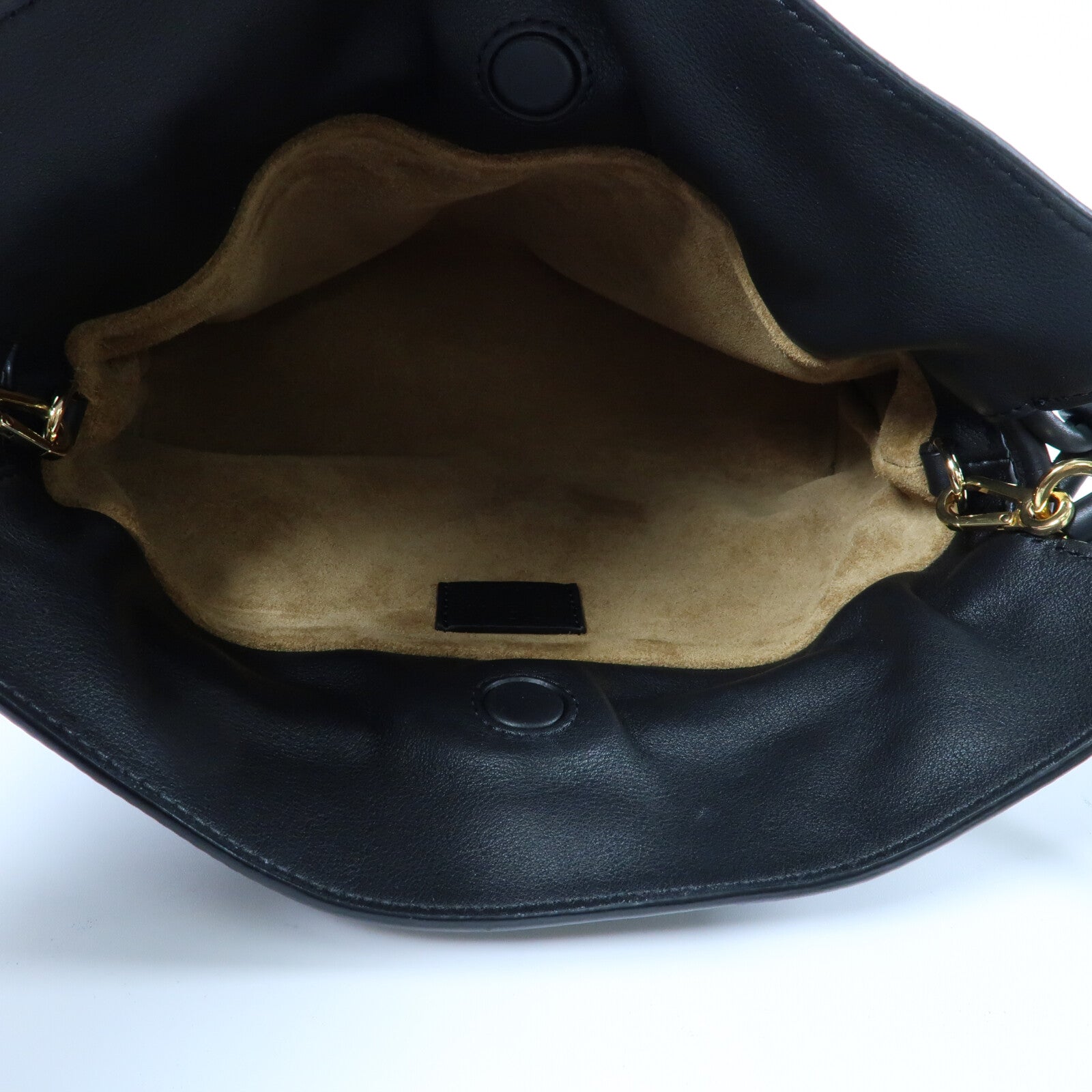 LOEWE 牛皮皮革Mini Flamenco Clutch金扣肩背袋