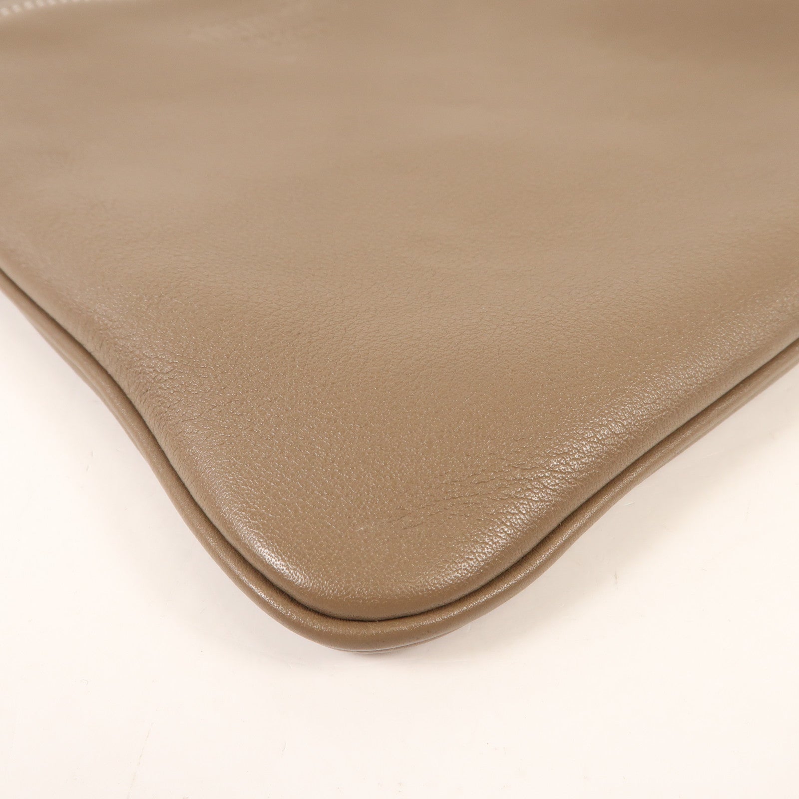 HERMES Swift皮革Aline Mini銀扣肩背袋Etoupe