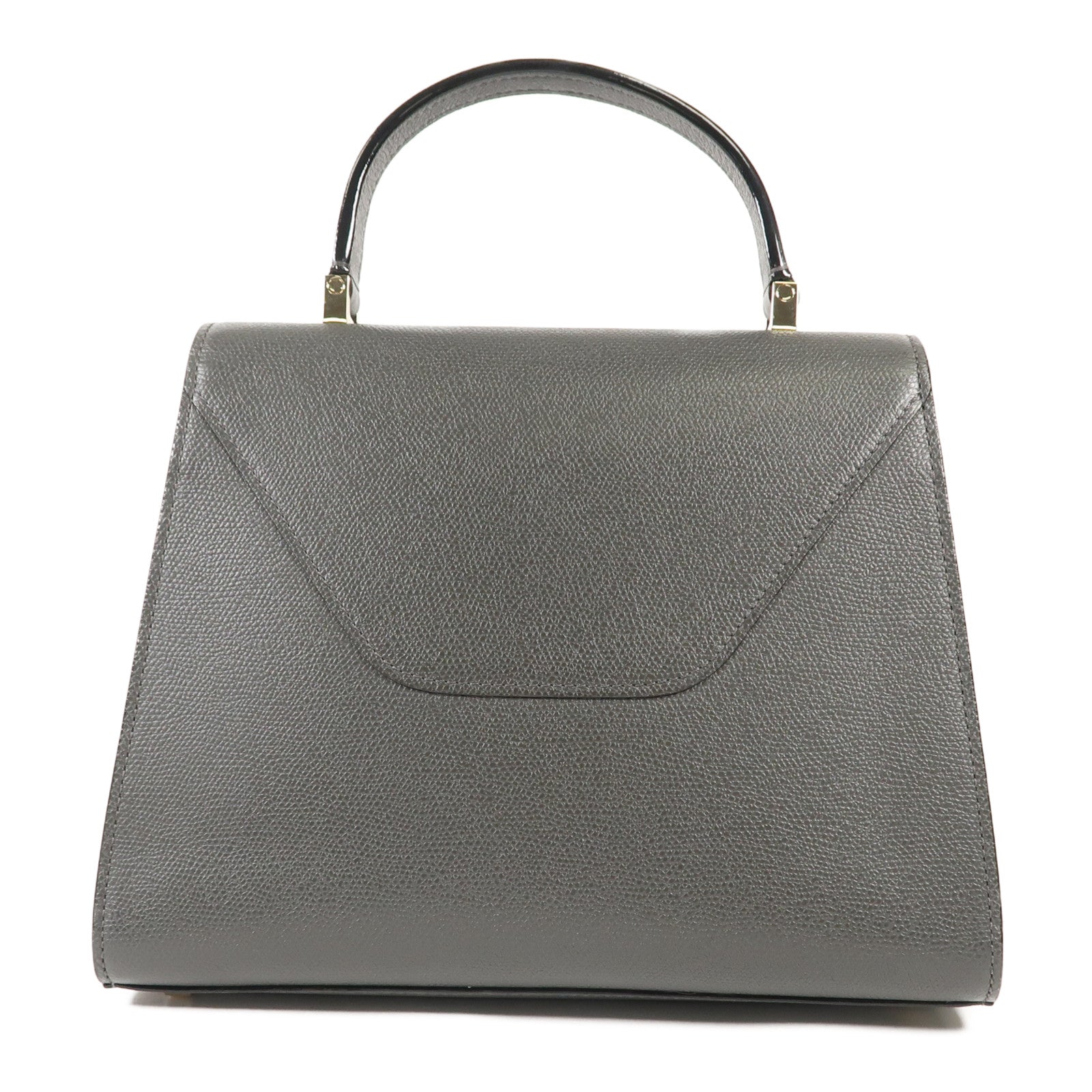 SELECTION 牛皮皮革Iside Top Handle Medium Bag金扣手挽肩背兩用袋