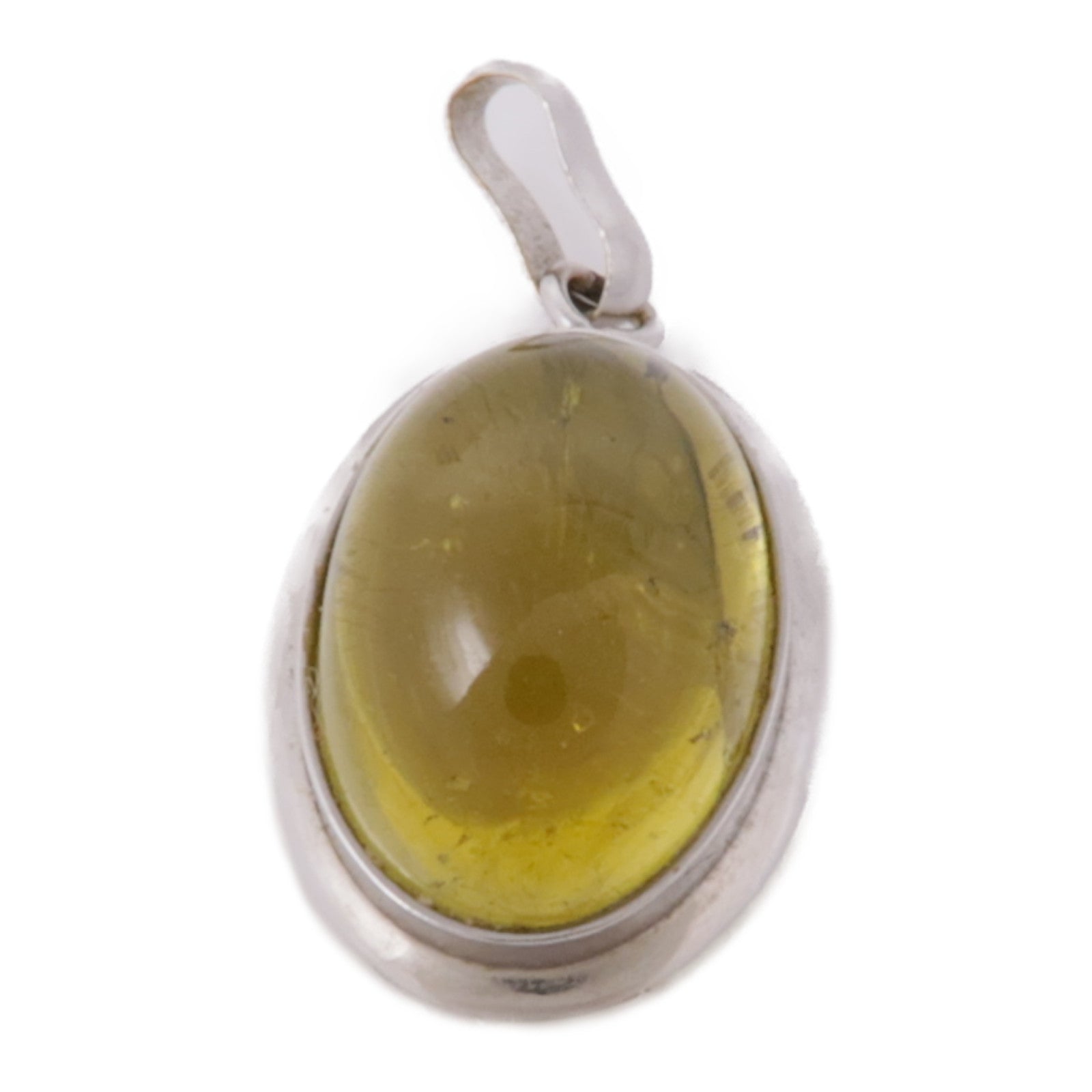 JEWELRY 18K白金Amber Pendant Top吊墜