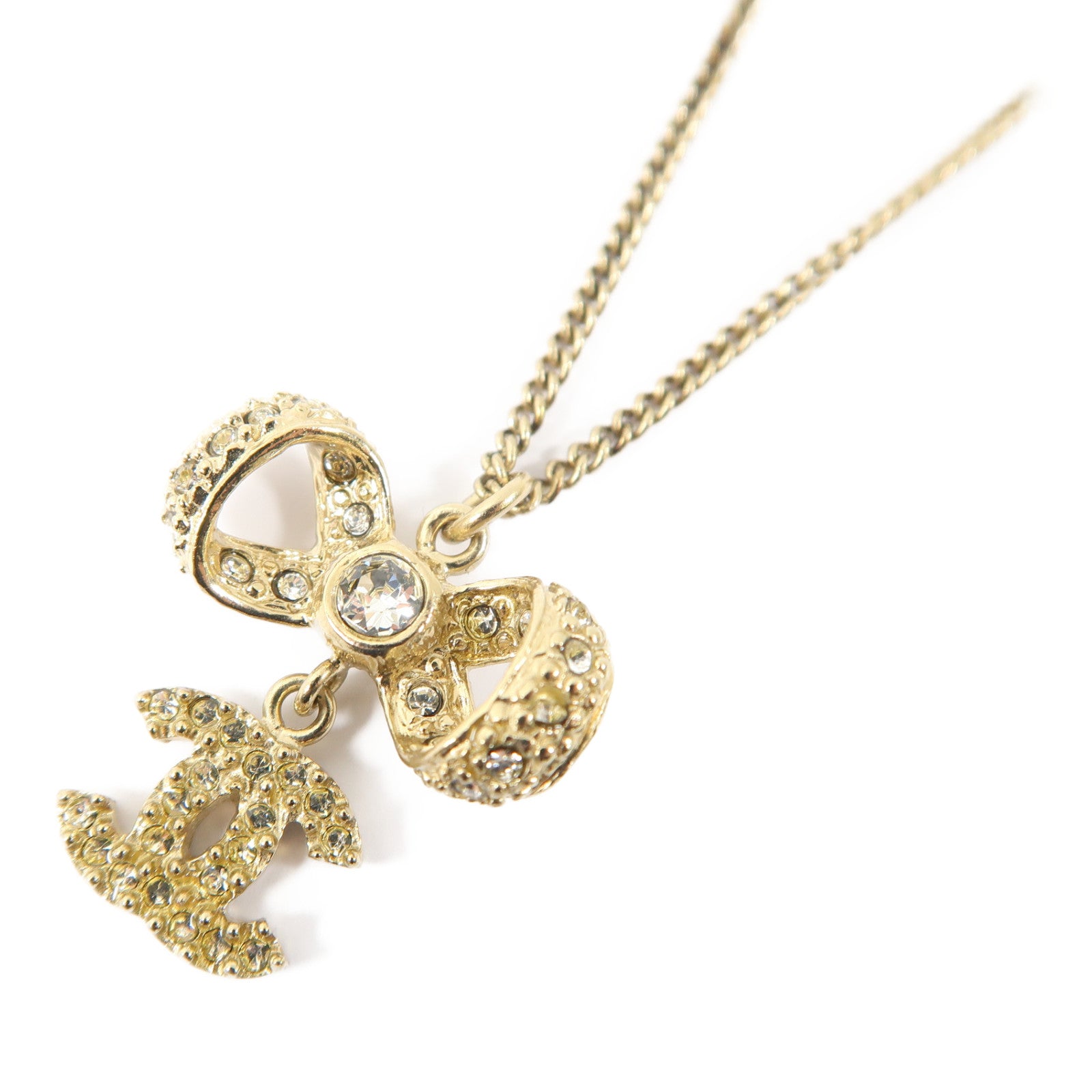 CHANEL 金屬Necklace項鍊金色
