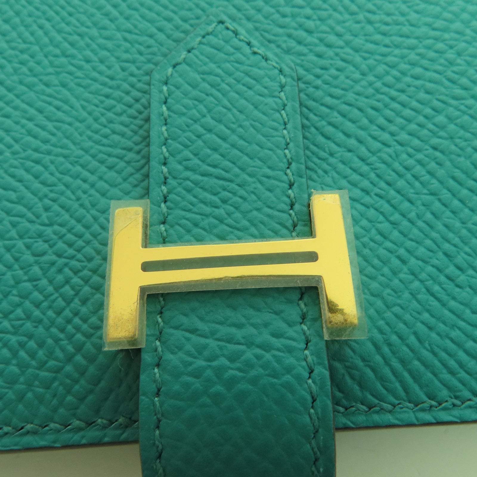 HERMES Epsom皮革Bearn Wallet金扣錢包