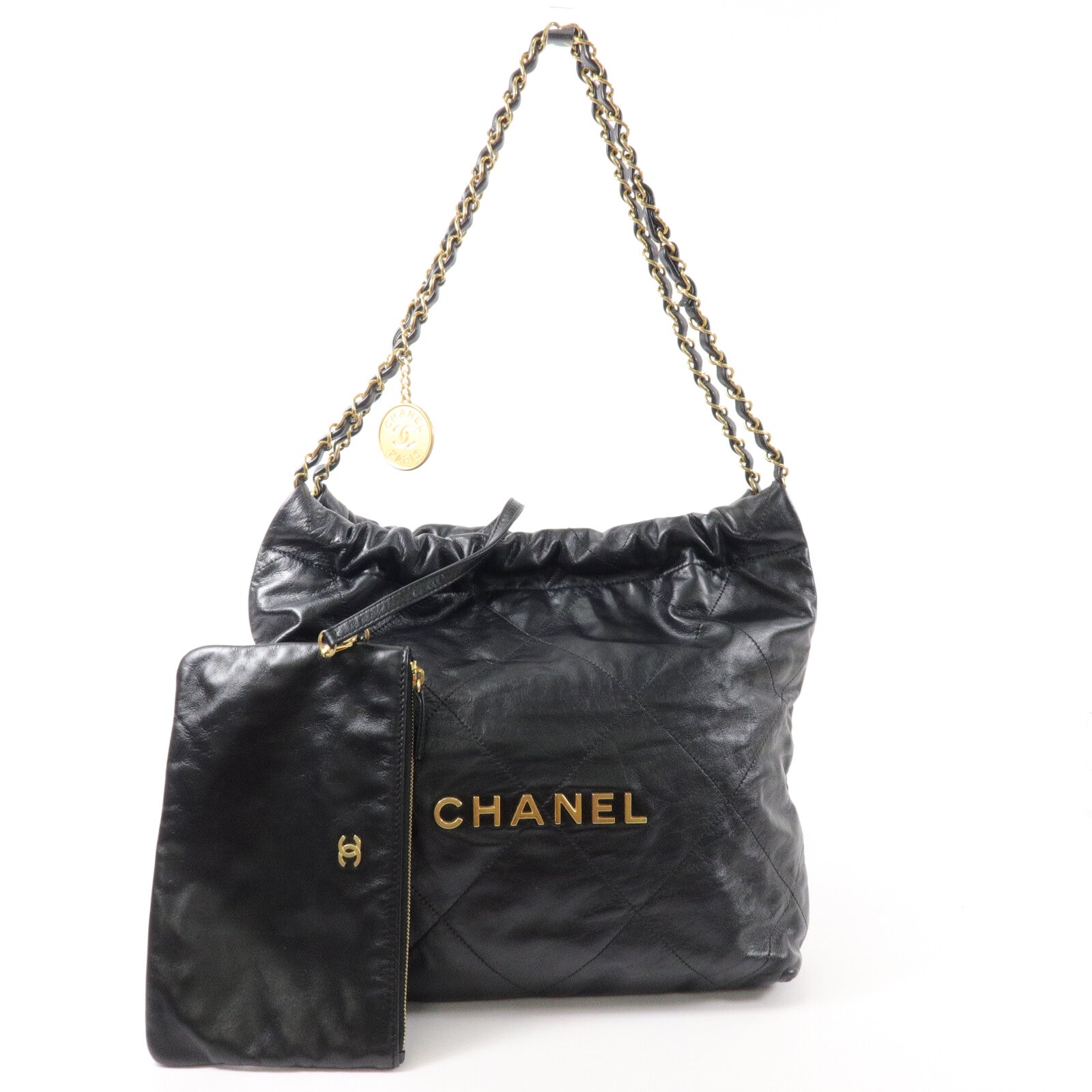 CHANEL 牛皮皮革Chanel 22 Small鏈帶肩背袋