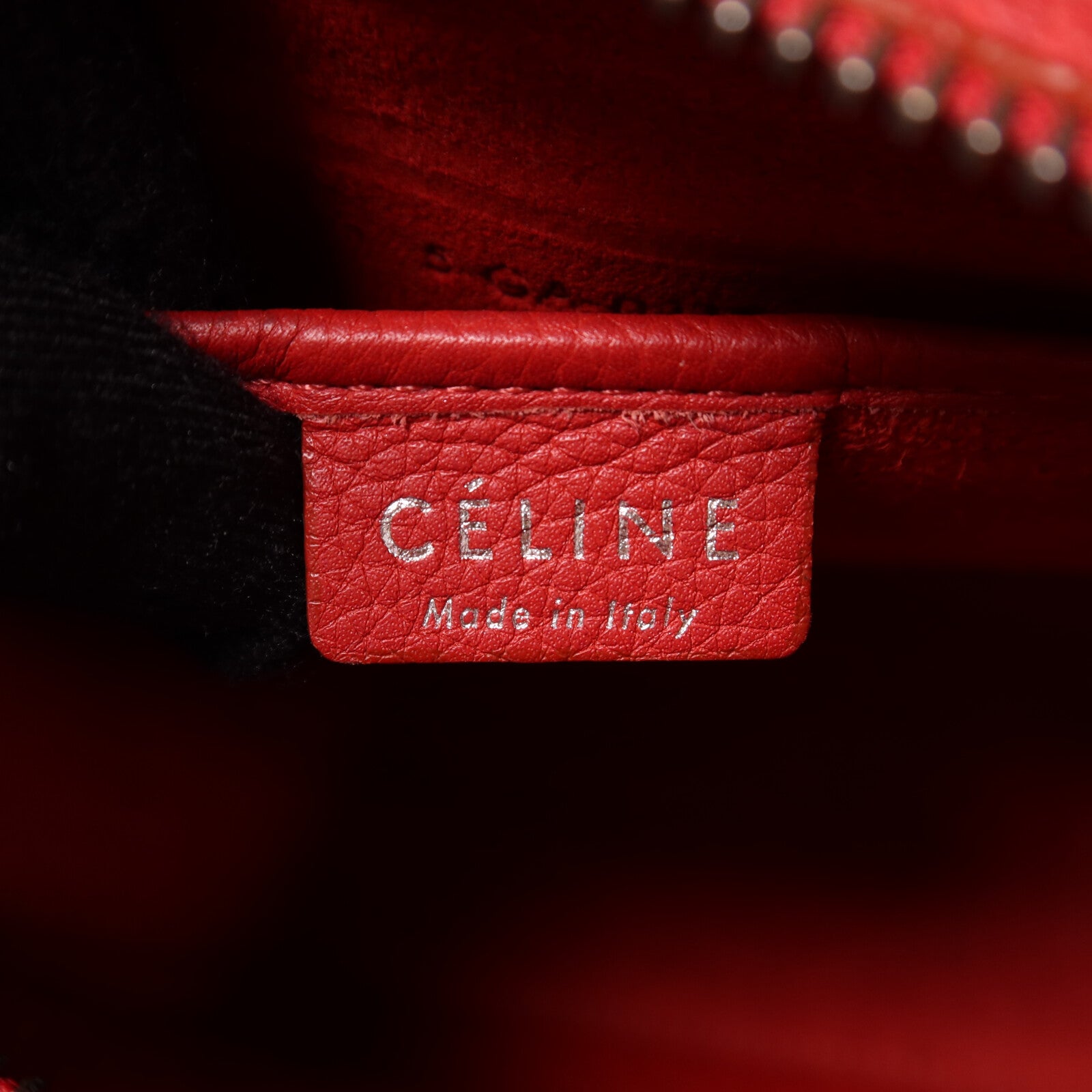 CELINE 牛皮皮革Nano Luggage銀扣手挽肩背兩用袋