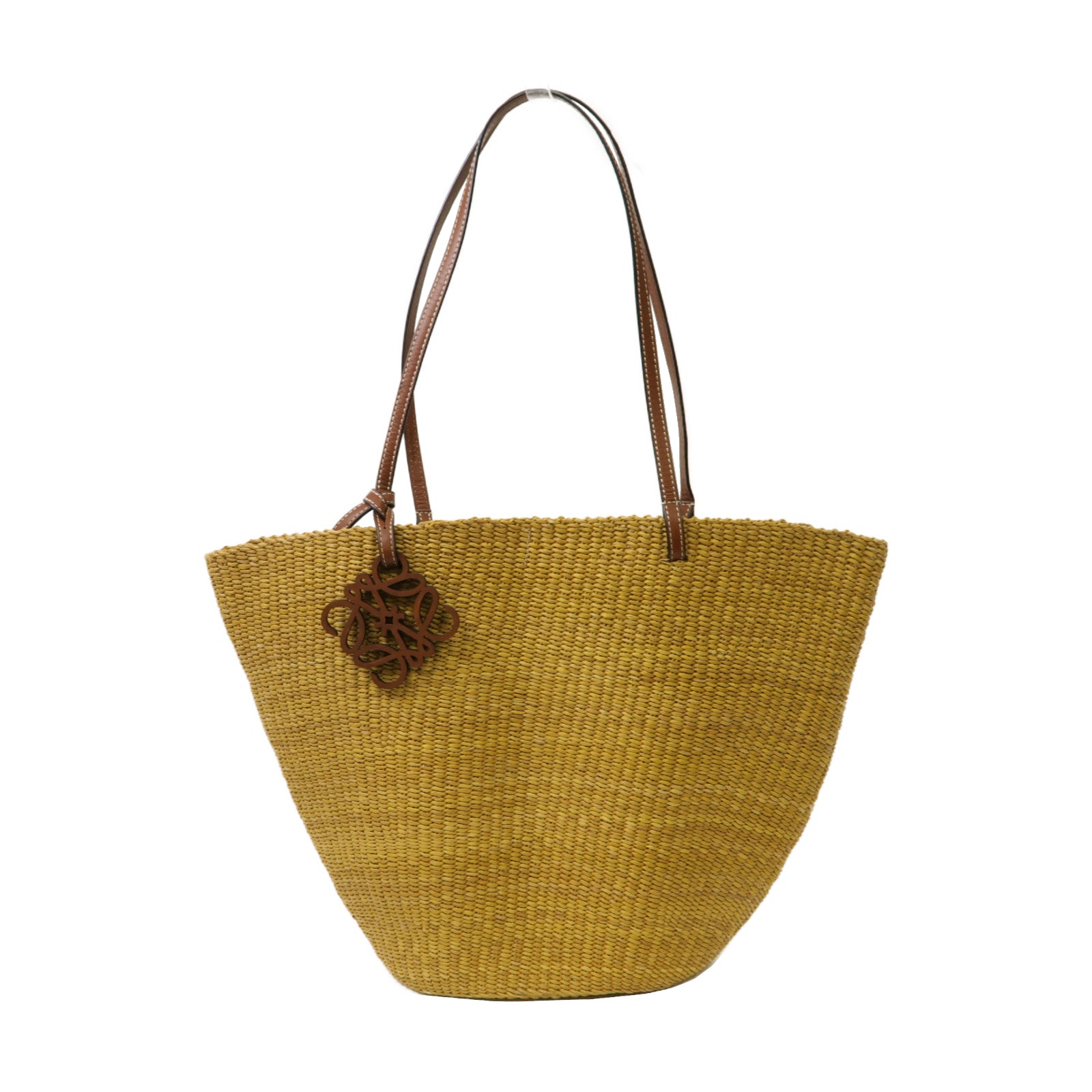 LOEWE 藤製Basket Bag手挽袋啡色