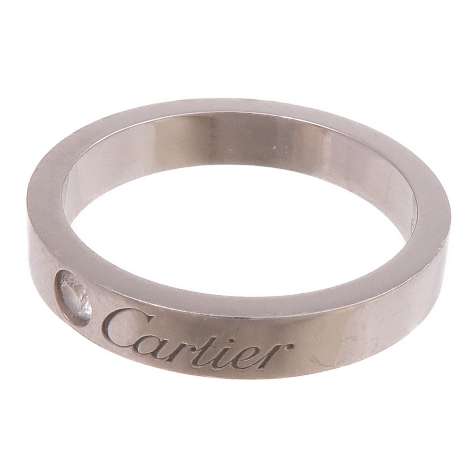 CARTIER 【激減優惠】PT950鉑金Love Wedding Ring鑽石戒指Cartier#47/US#4