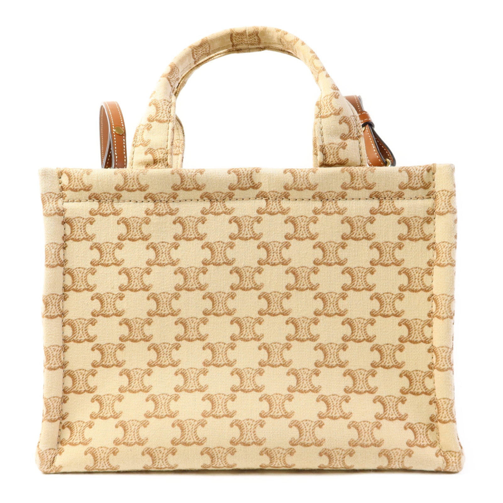 CELINE 帆布2 Way Shoulder Bag金扣手挽肩背兩用袋