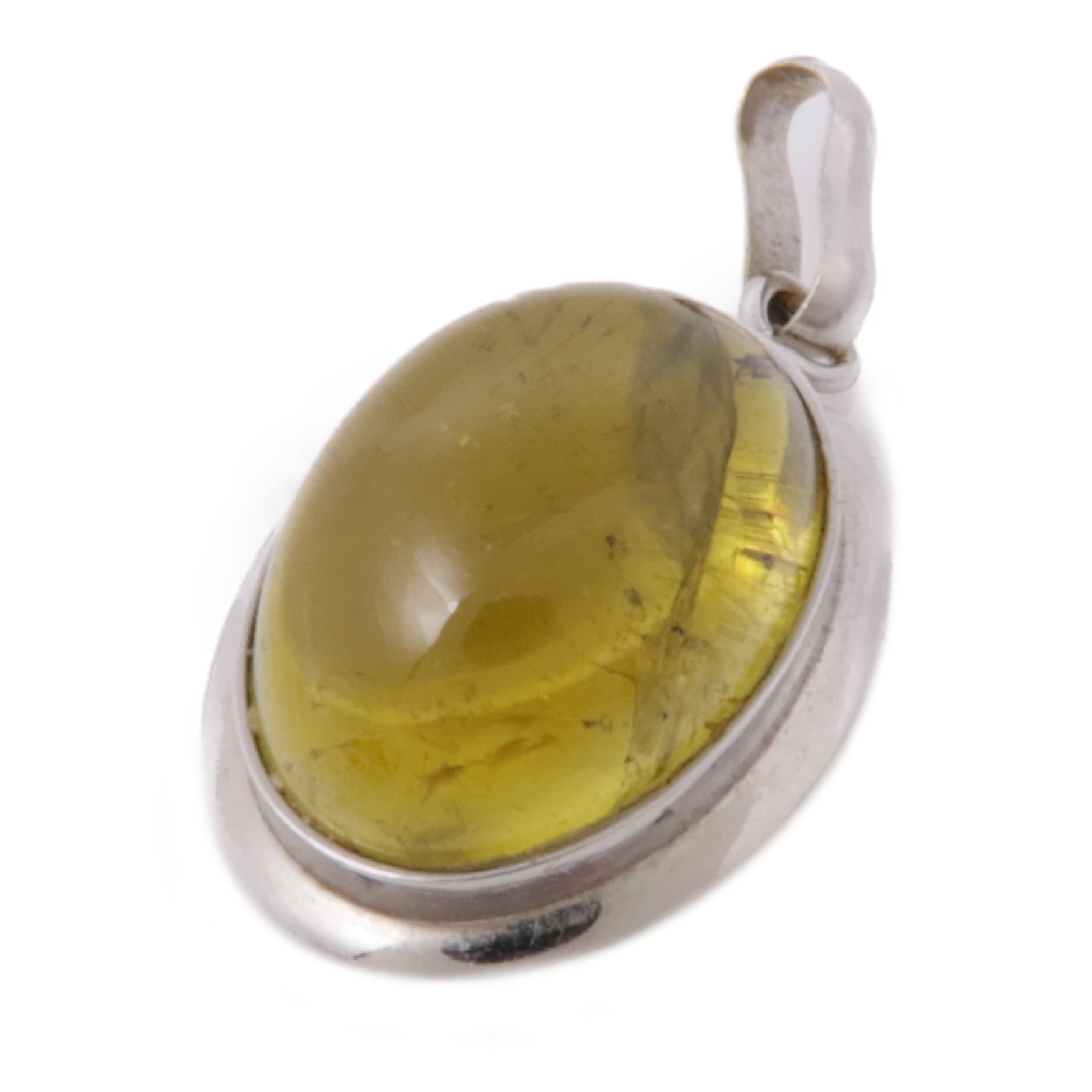 JEWELRY 18K白金Amber Pendant Top吊墜