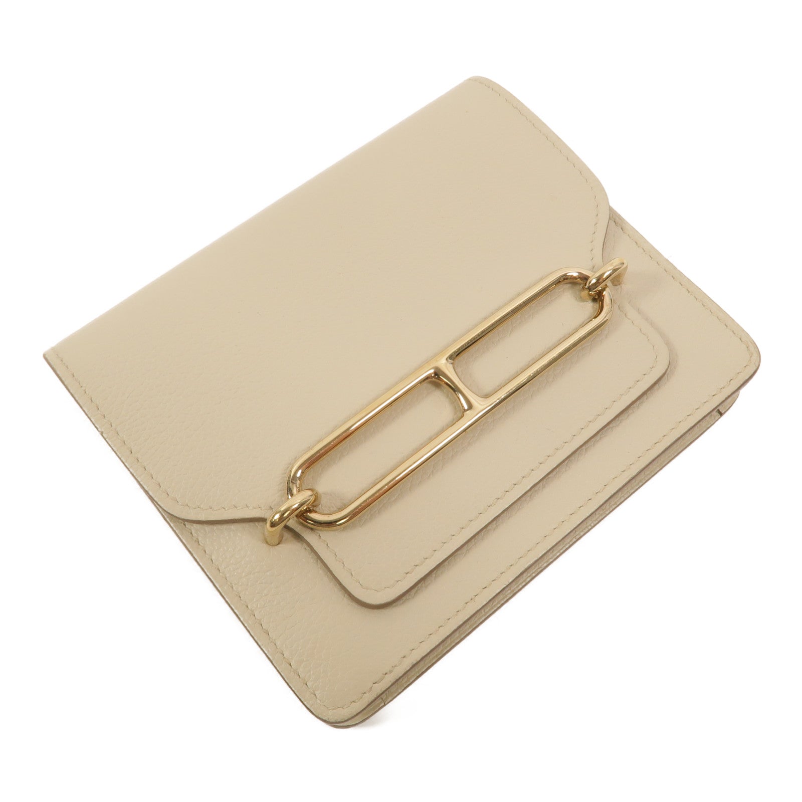 HERMES Evercolor皮革Roulis Slim手拿包Beton