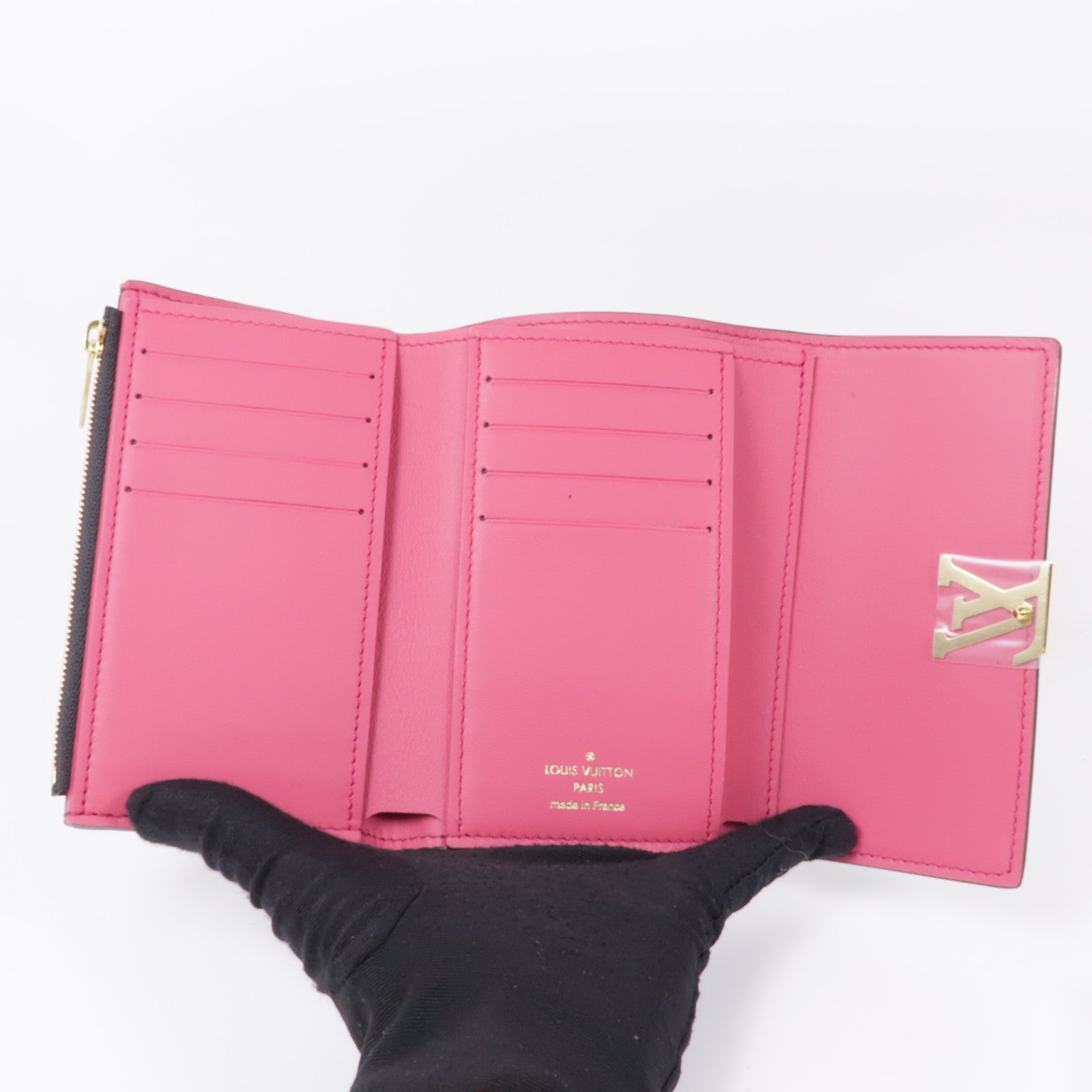 LOUIS VUITTON Taurillon Capucines Compact Wallet錢包