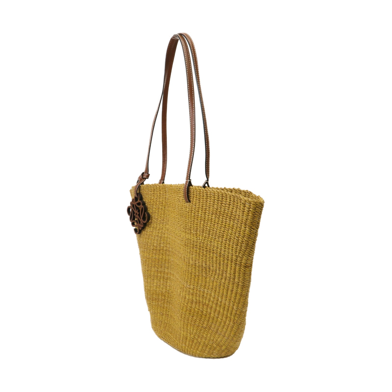 LOEWE 藤製Basket Bag手挽袋啡色
