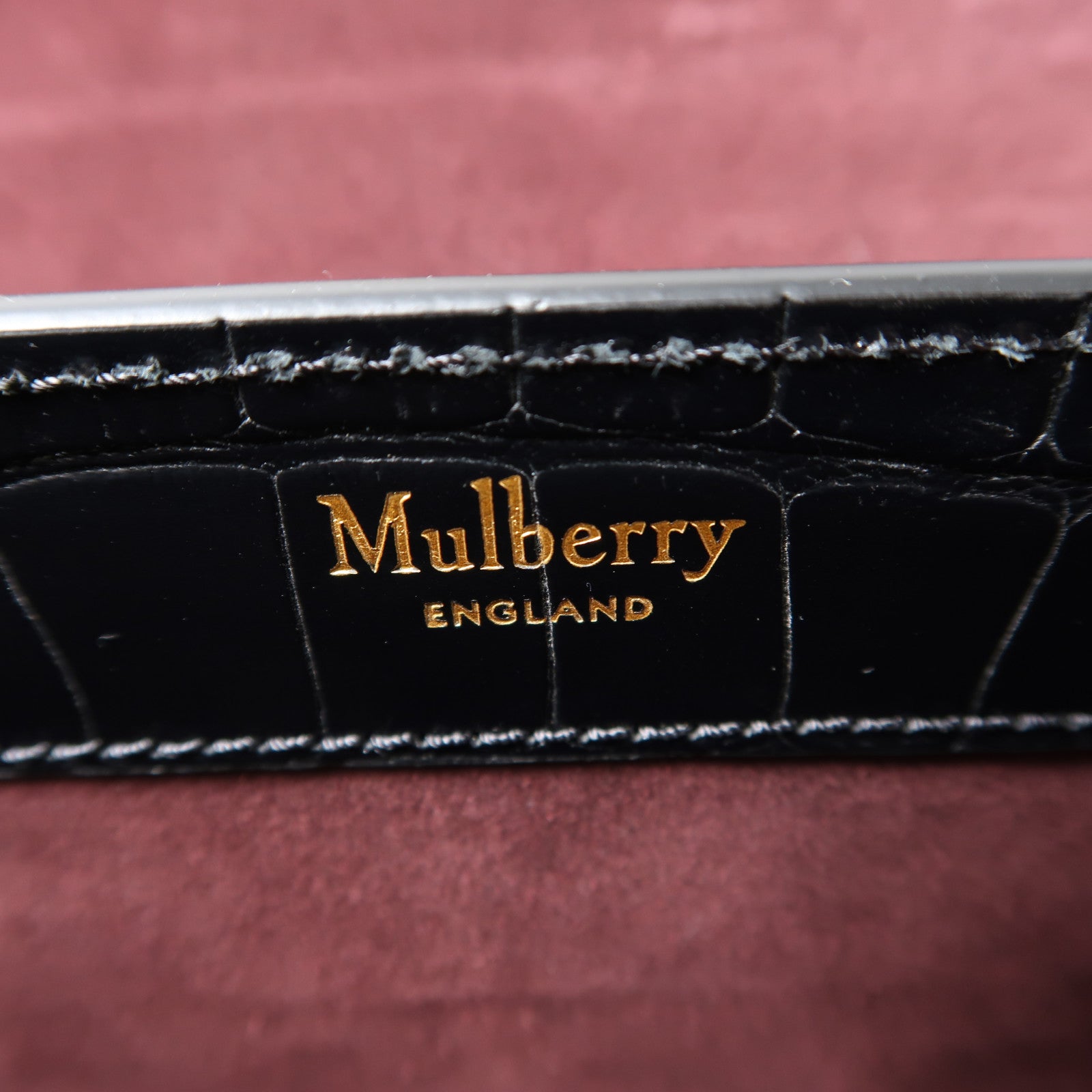 MULBERRY 牛皮皮革2 Way Shoulder金扣手挽肩背兩用袋黑色
