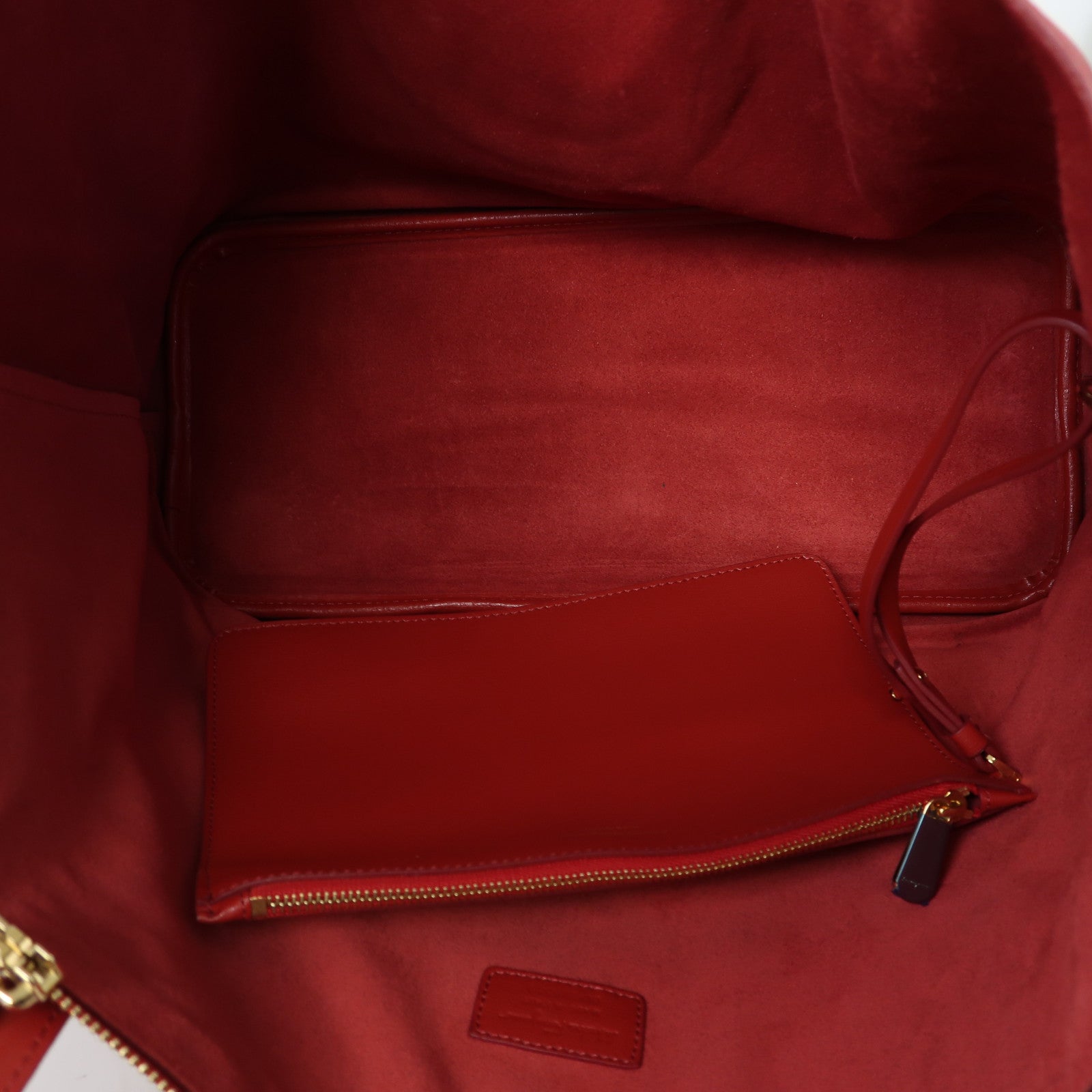 Salvatore Ferragamo 牛皮皮革Tote Bag金扣肩背袋紅色