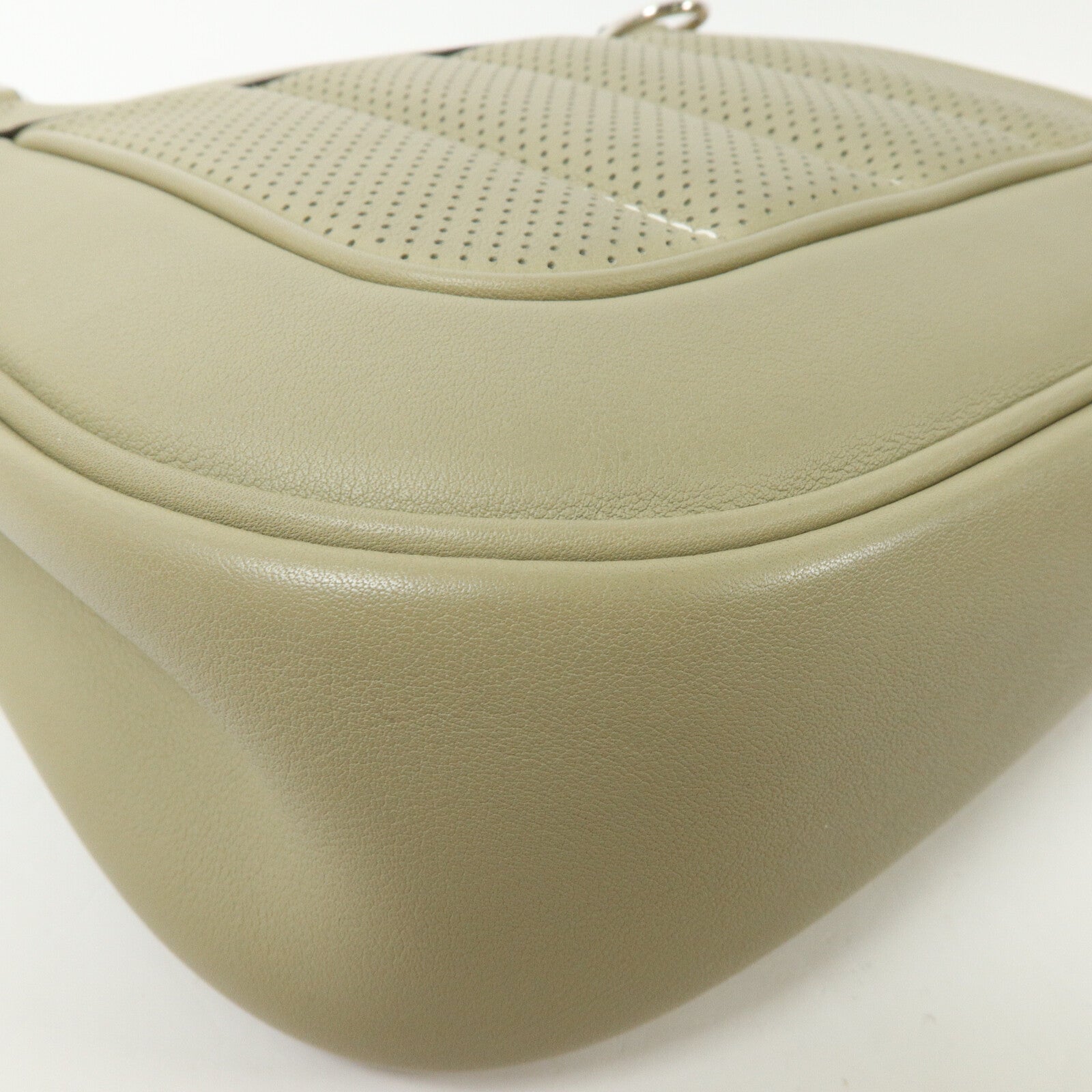HERMES Swift皮革Berline Mini肩背袋Sauge