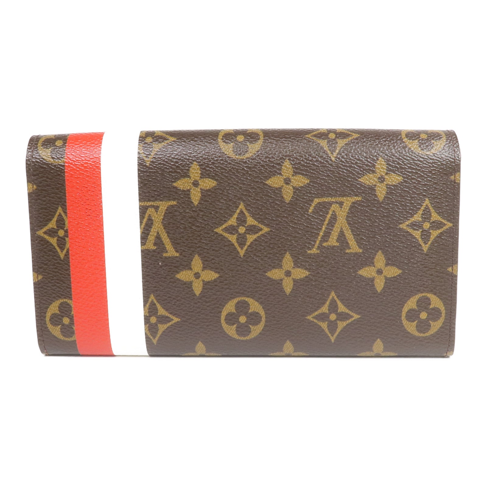 LOUIS VUITTON Monogram Groom Portefeuille Sarah Wallet金扣長錢包
