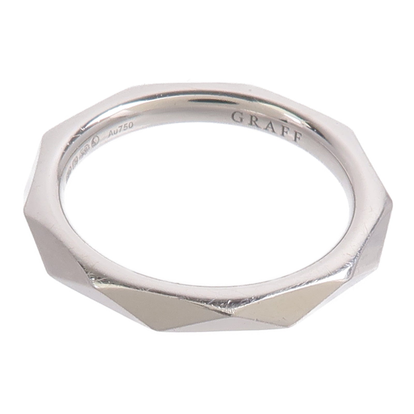 GRAFF 18K白金Laurence Graff Signature Band戒指