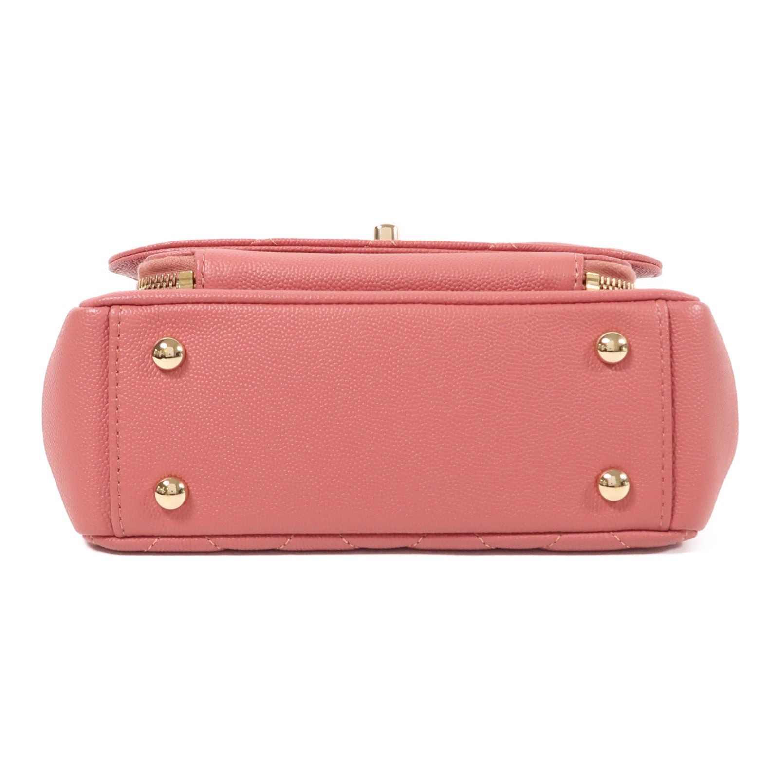 CHANEL 牛皮皮革Affinity Bag金扣手挽肩背兩用袋