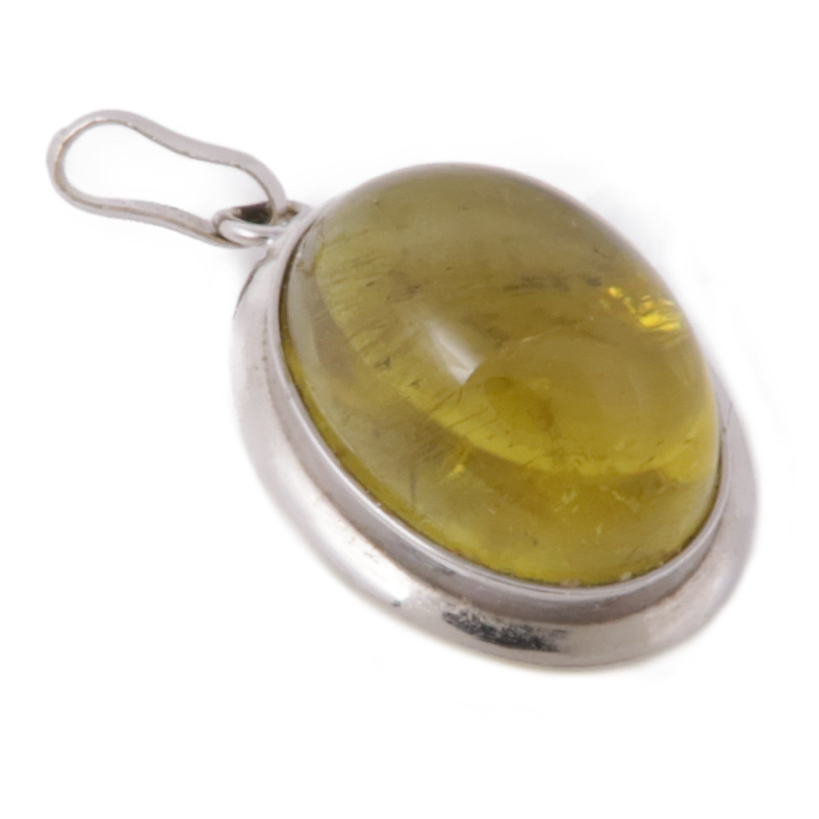 JEWELRY 18K白金Amber Pendant Top吊墜