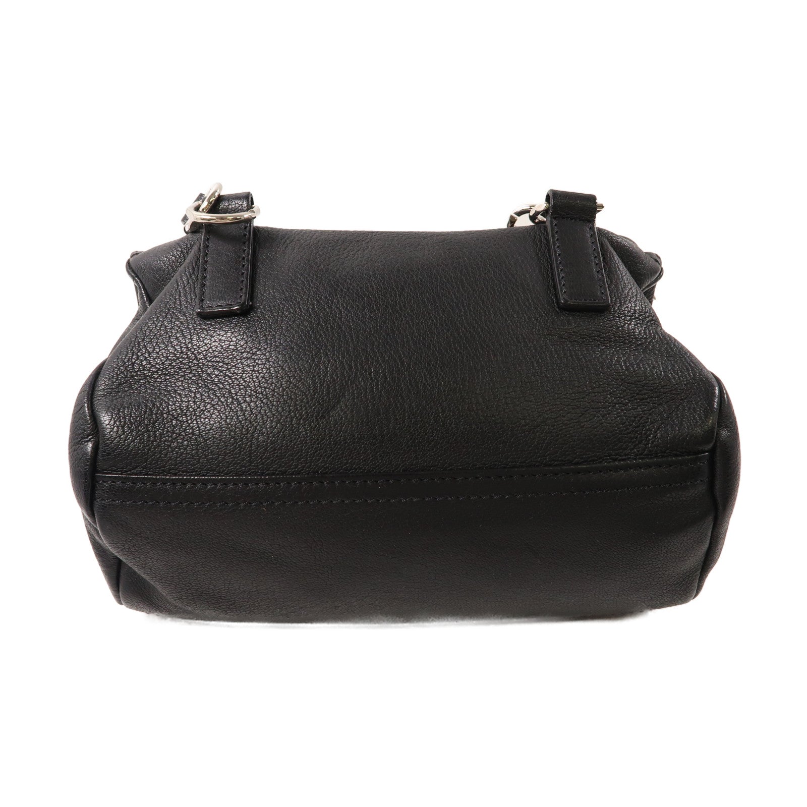 GIVENCHY 牛皮皮革Pandora Shoulder Bag銀扣肩背袋黑色