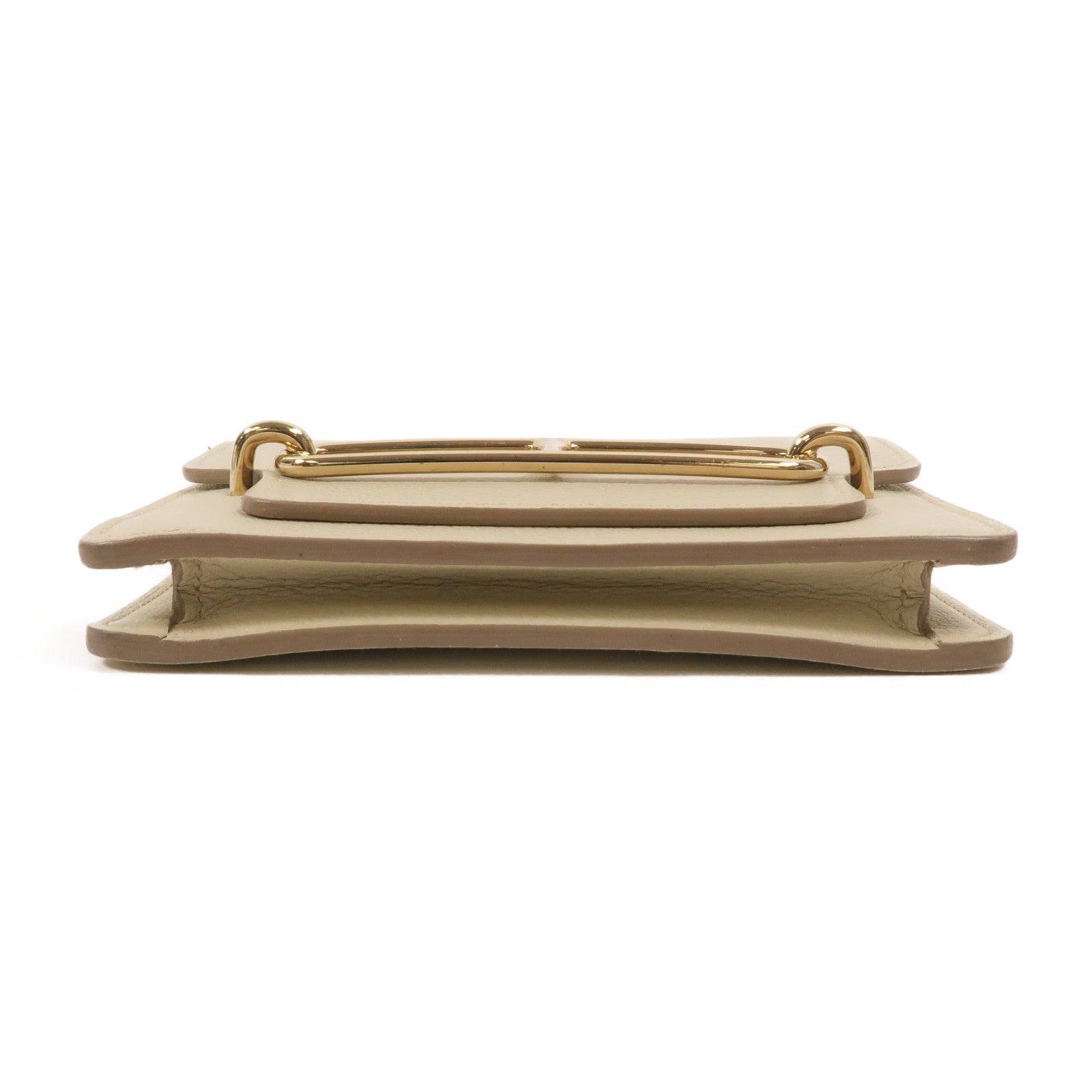 HERMES Evercolor皮革Roulis Slim手拿包Beton