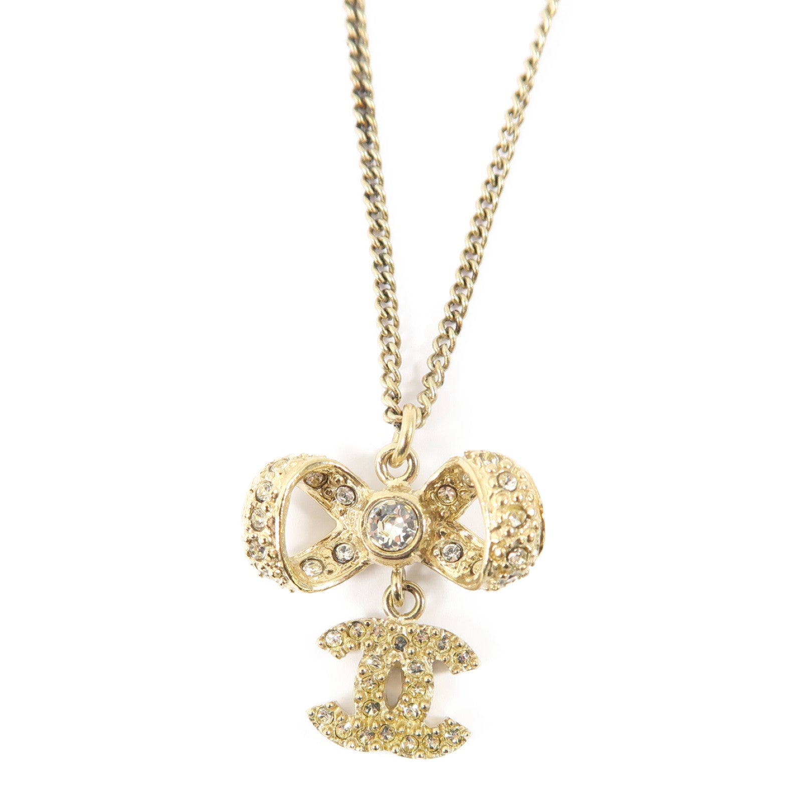 CHANEL 金屬Necklace項鍊金色