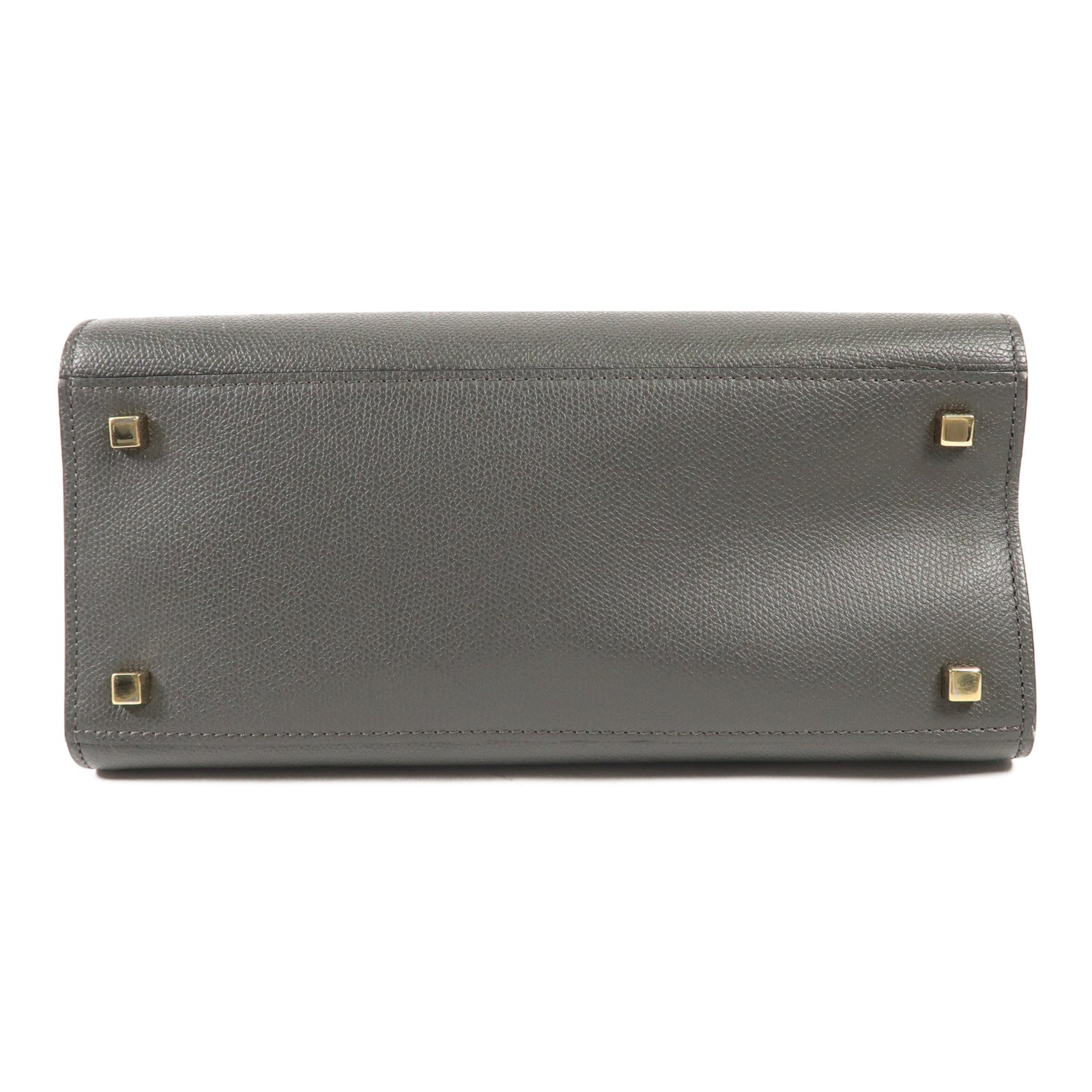 Valextra 牛皮皮革Iside Top Handle Medium Bag金扣手挽肩背兩用袋