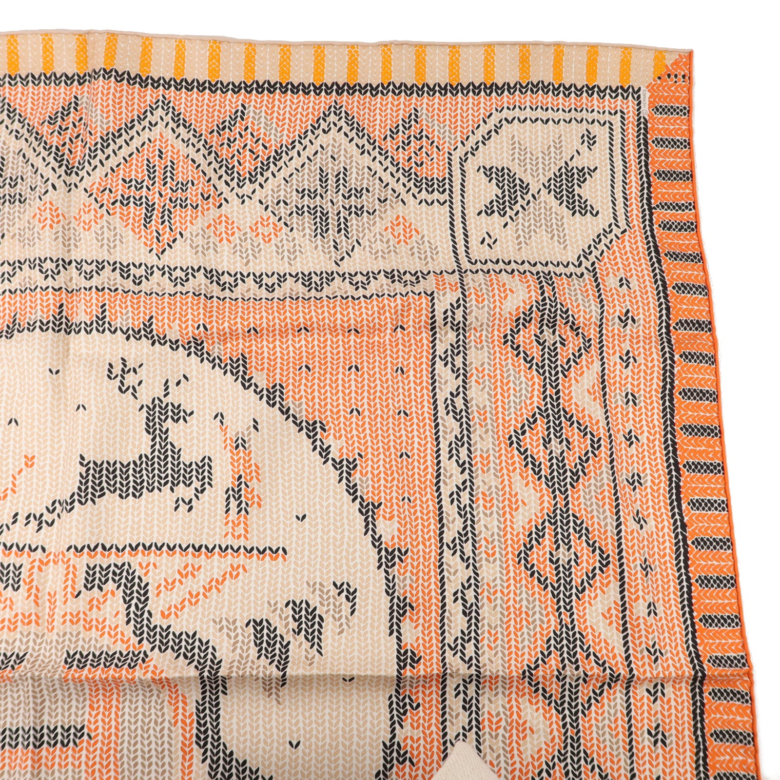 HERMES 絲質Scarf 90X90絲巾
