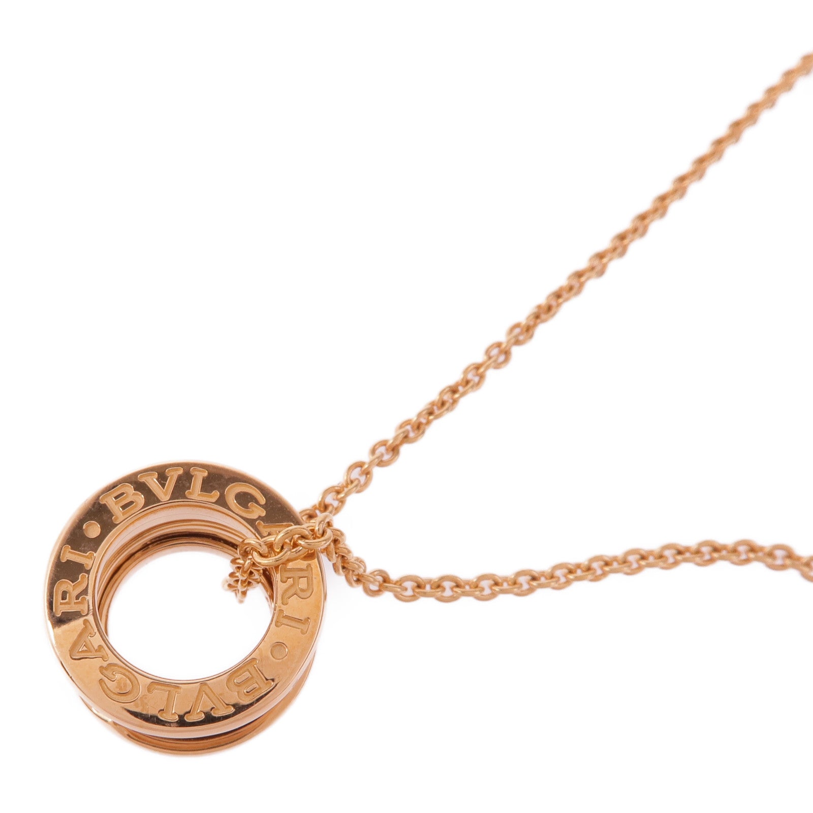 BVLGARI 18K玫瑰金B-zero 1項鍊