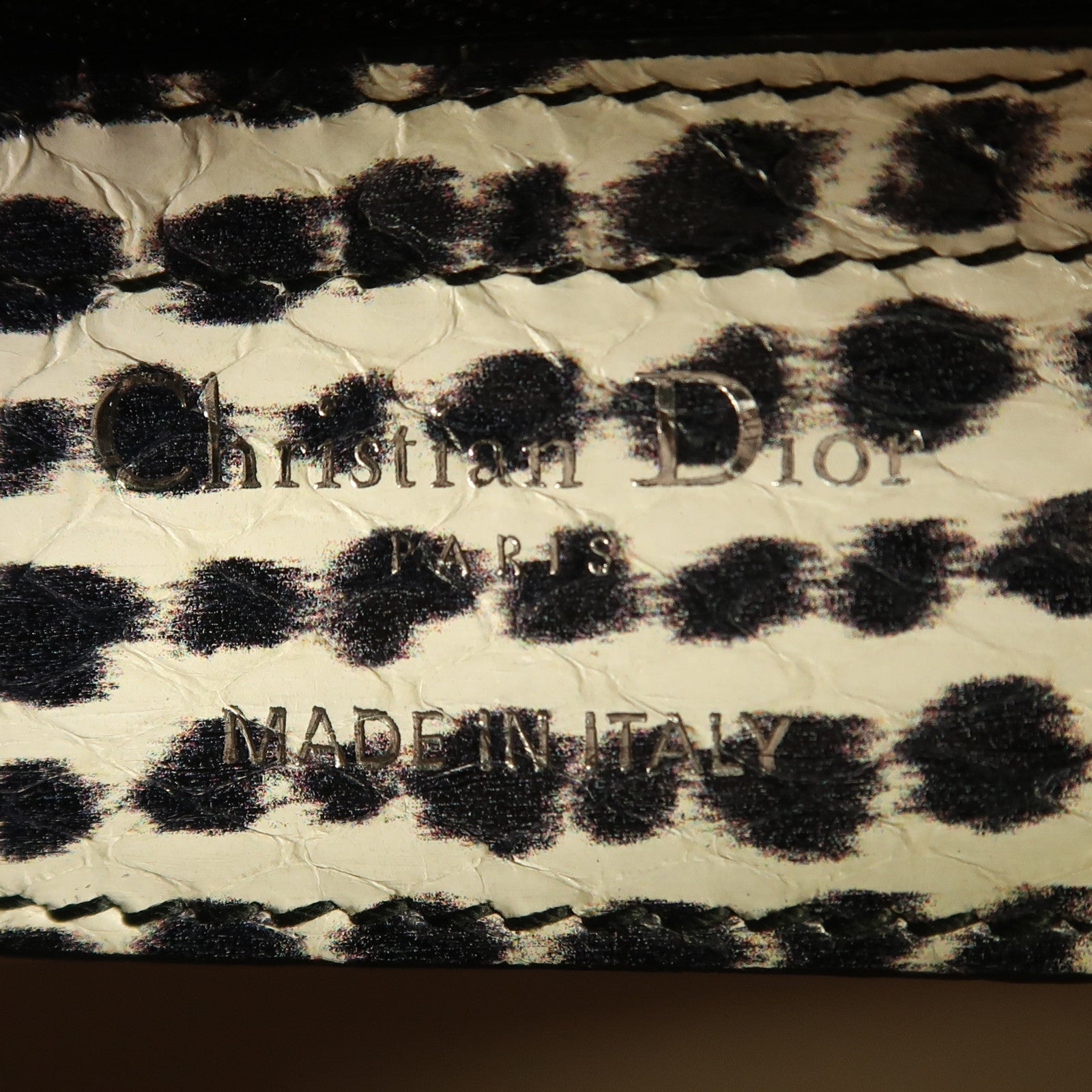 Dior 牛皮皮革Lady Dior Hand Bag銀扣手挽肩背兩用袋