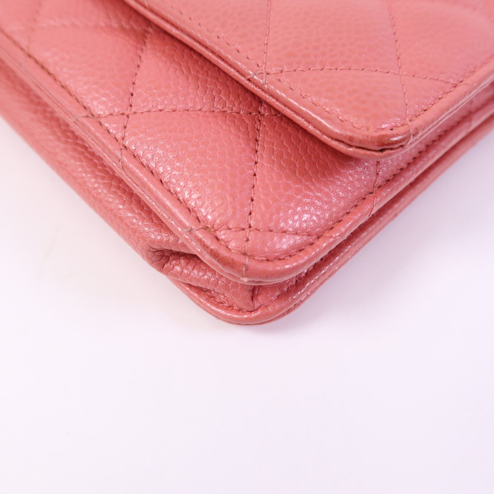 CHANEL 牛皮皮革WOC Wallet On Chain金扣鏈帶肩背袋