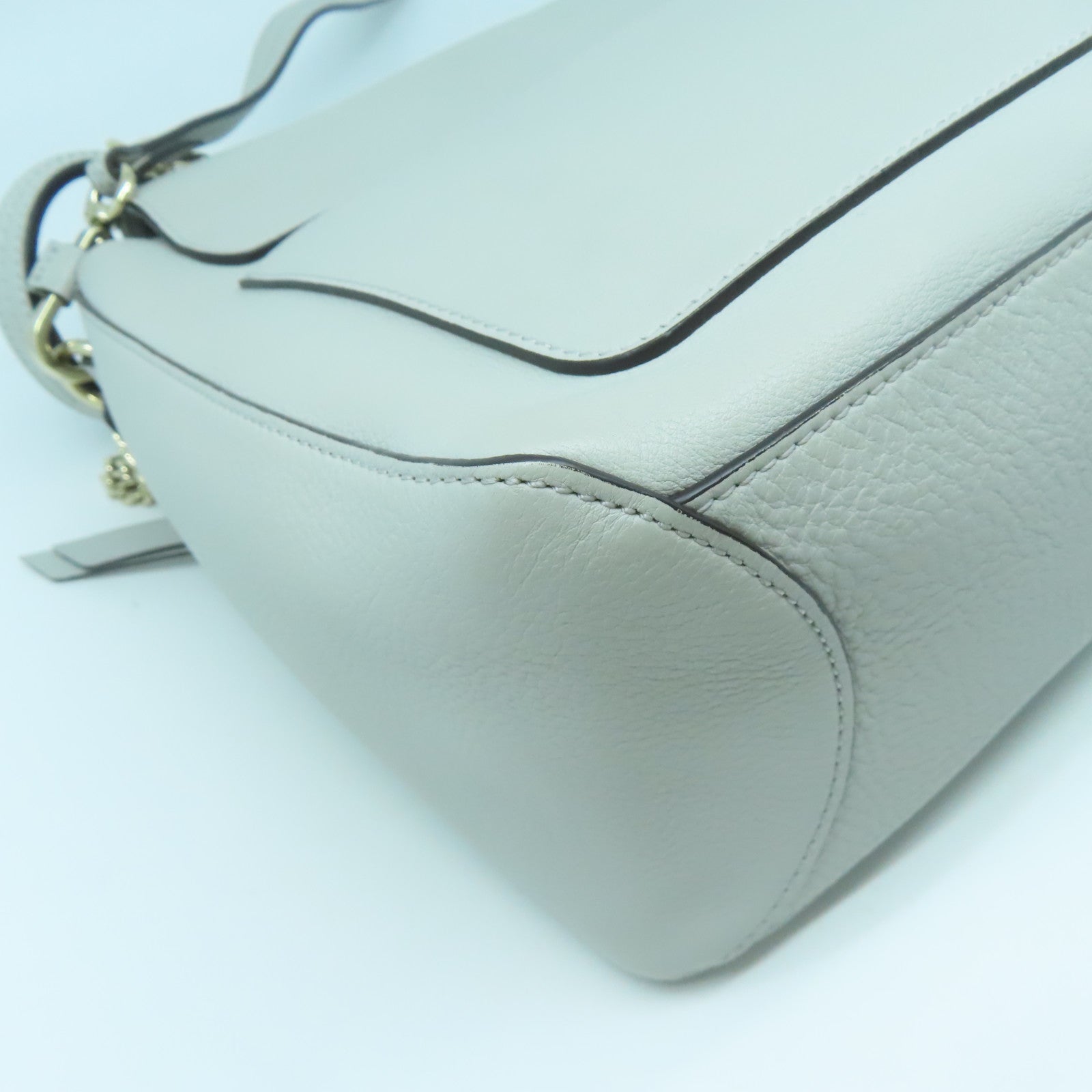 Chloe 【激減優惠】牛皮皮革2 Way Shoulder金扣手挽肩背兩用袋灰色