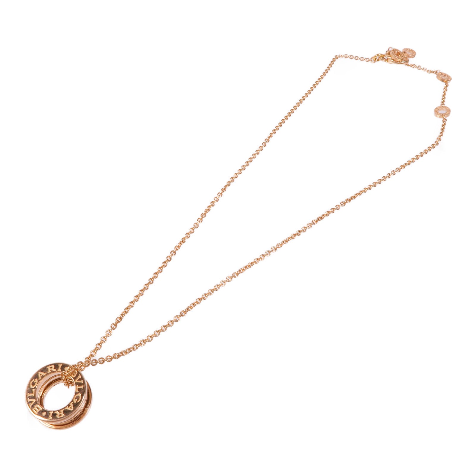 BVLGARI 18K玫瑰金B-zero 1項鍊