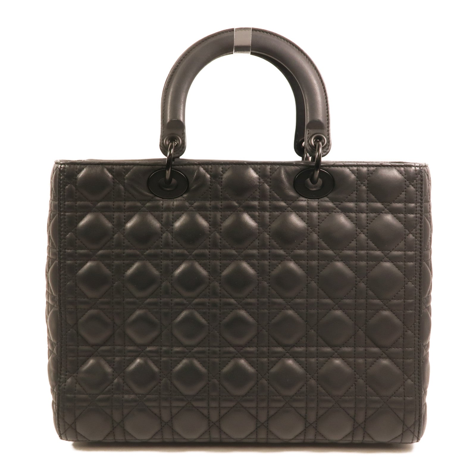 Dior 牛皮皮革Lady Dior Large手挽肩背兩用袋
