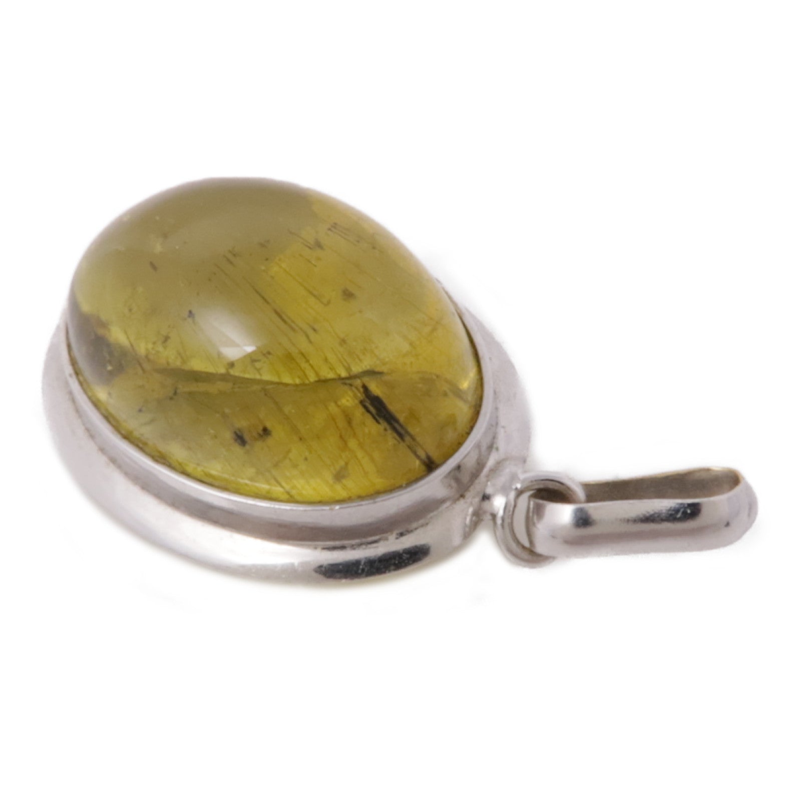 JEWELRY 18K白金Amber Pendant Top吊墜