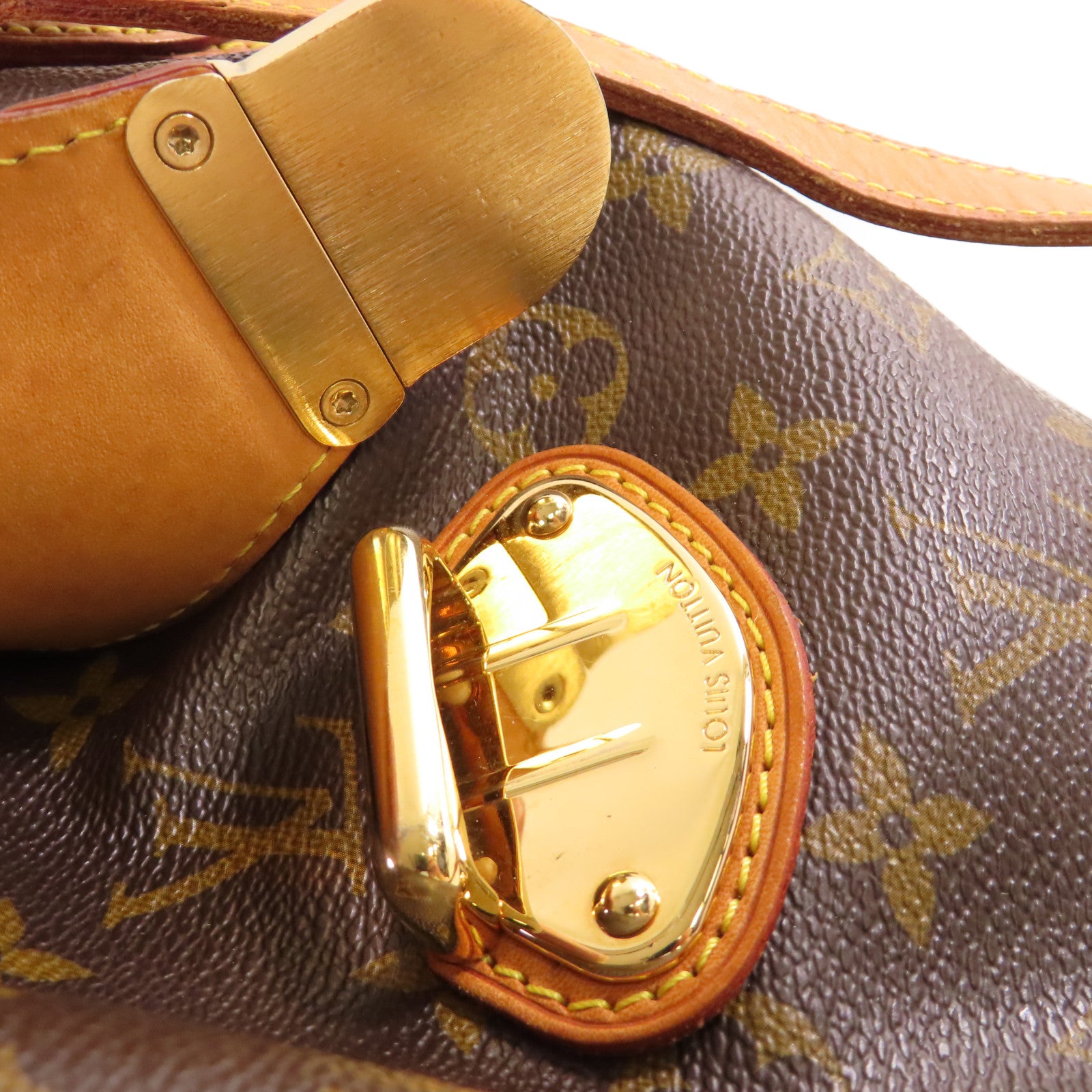LOUIS VUITTON 【激減優惠】Monogram Stresa PM Shoulder Bag金扣肩背袋啡色
