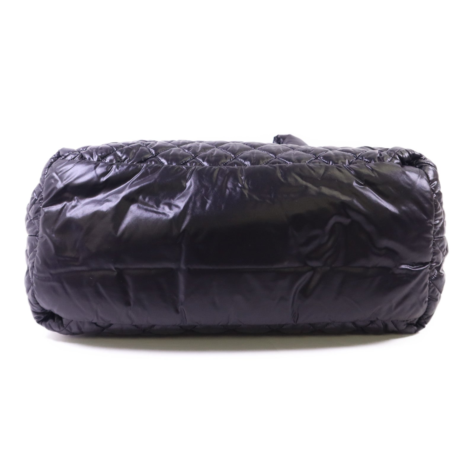 CHANEL 尼龍Coco Cocoon Medium銀扣手挽袋