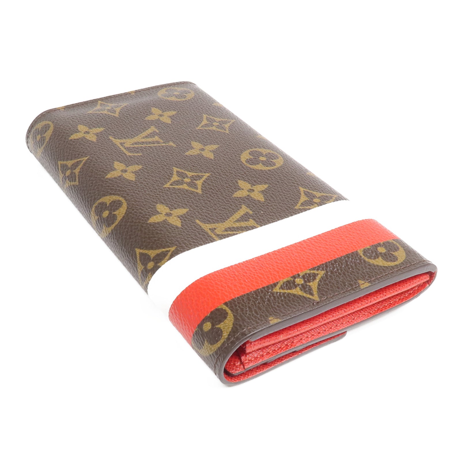 LOUIS VUITTON Monogram Groom Portefeuille Sarah Wallet金扣長錢包