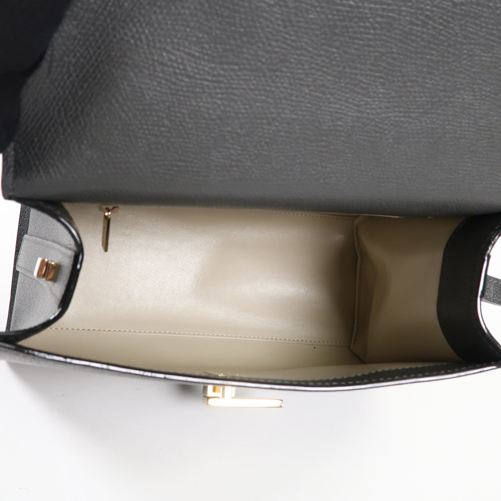 Valextra 牛皮皮革Iside Top Handle Medium Bag金扣手挽肩背兩用袋