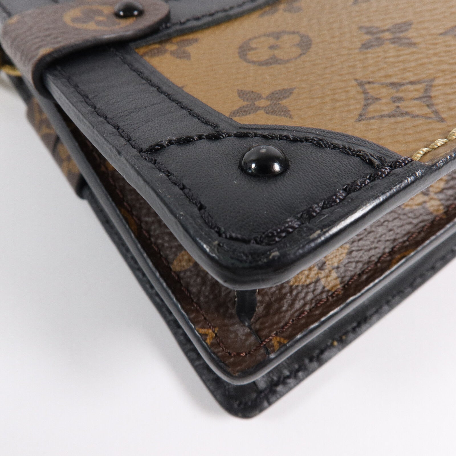 LOUIS VUITTON Monogram/Monogram Reverse Trunk Clutch肩背袋