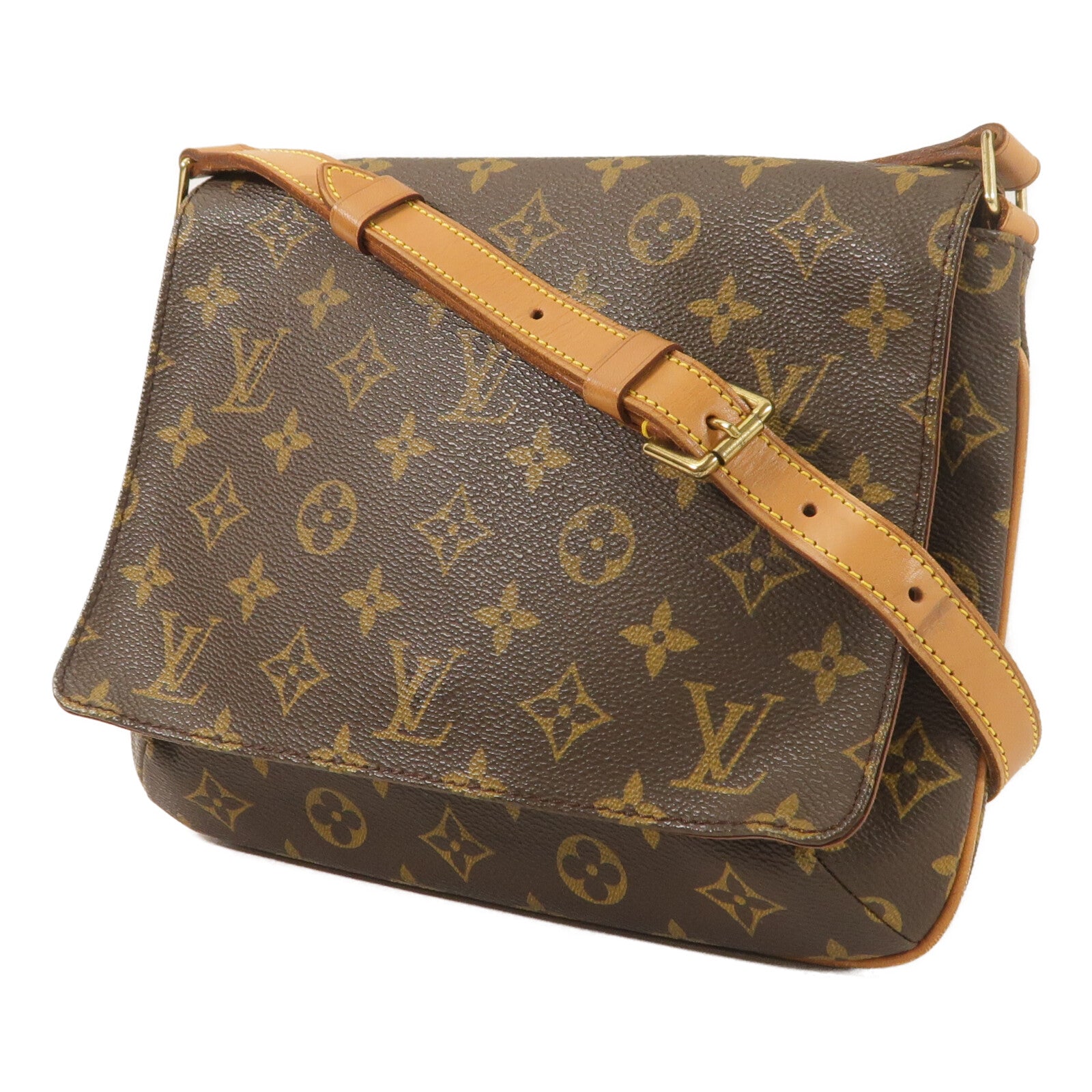 LOUIS VUITTON Monogram Musette Tango金扣肩背袋