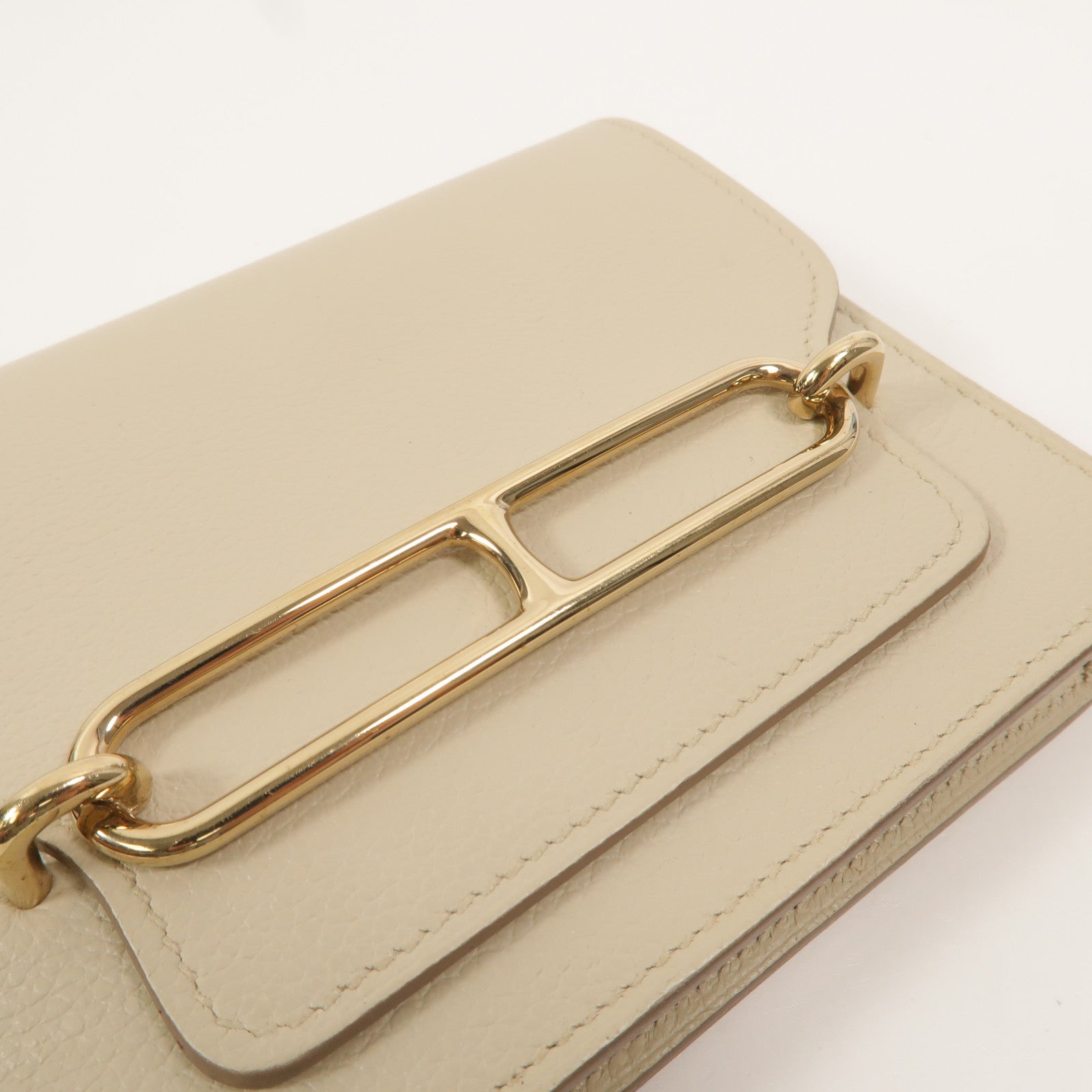 HERMES Evercolor皮革Roulis Slim手拿包Beton