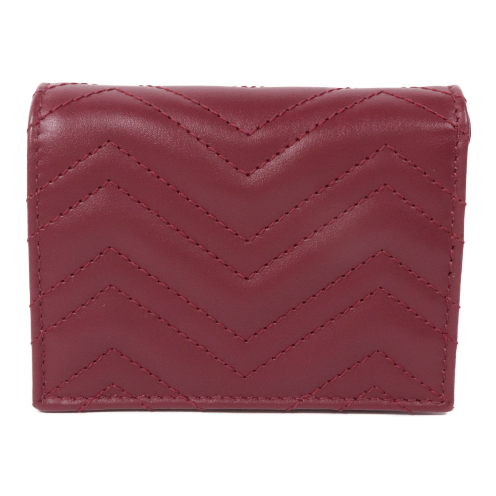 GUCCI 皮革GG Marmont Wallet金扣錢包