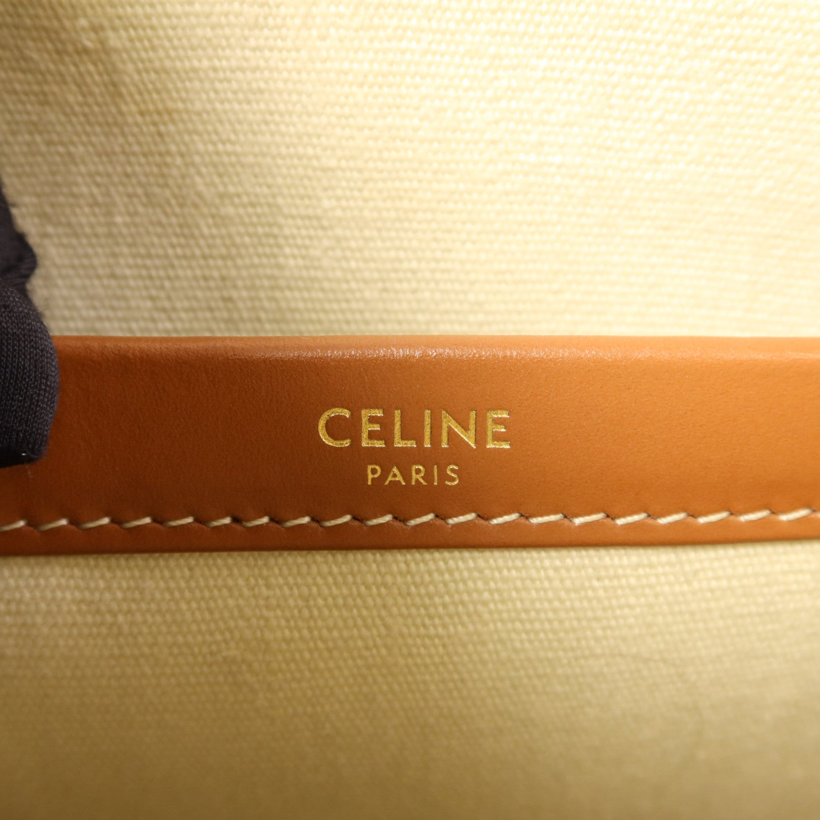 CELINE 帆布2 Way Shoulder Bag金扣手挽肩背兩用袋